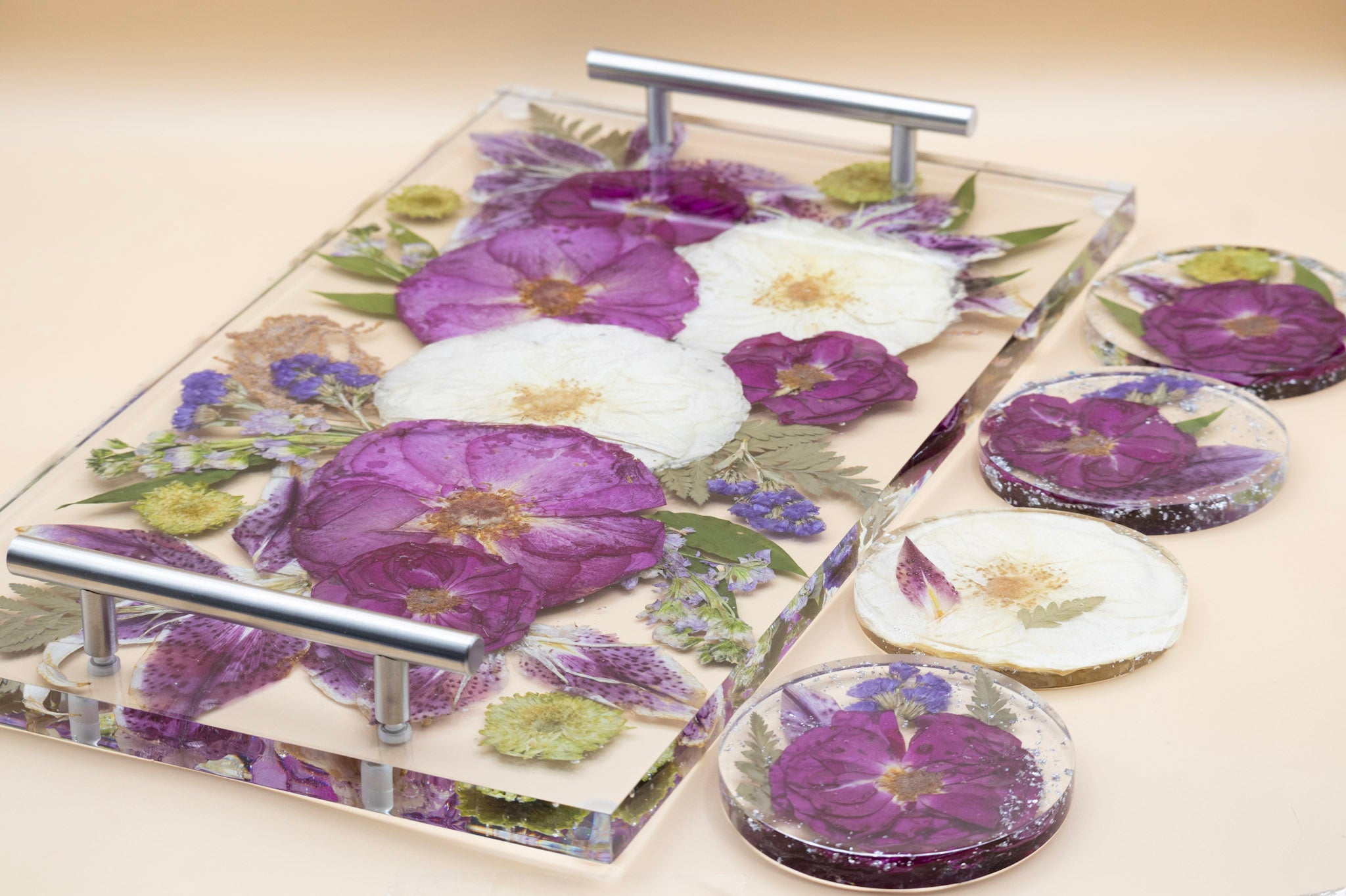 18x10 Tray & Round Coaster Bundle