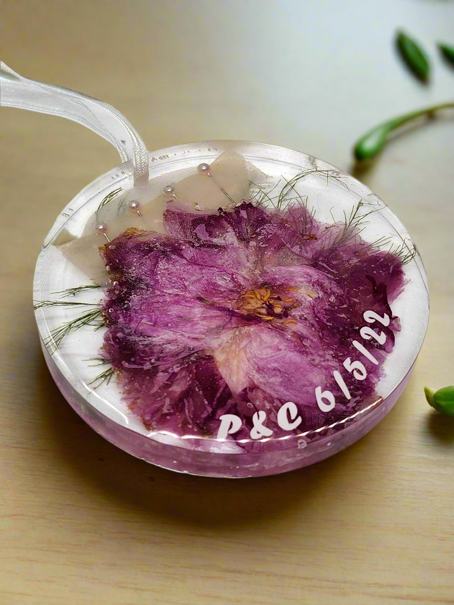 bouquet preservation ornament pink peony