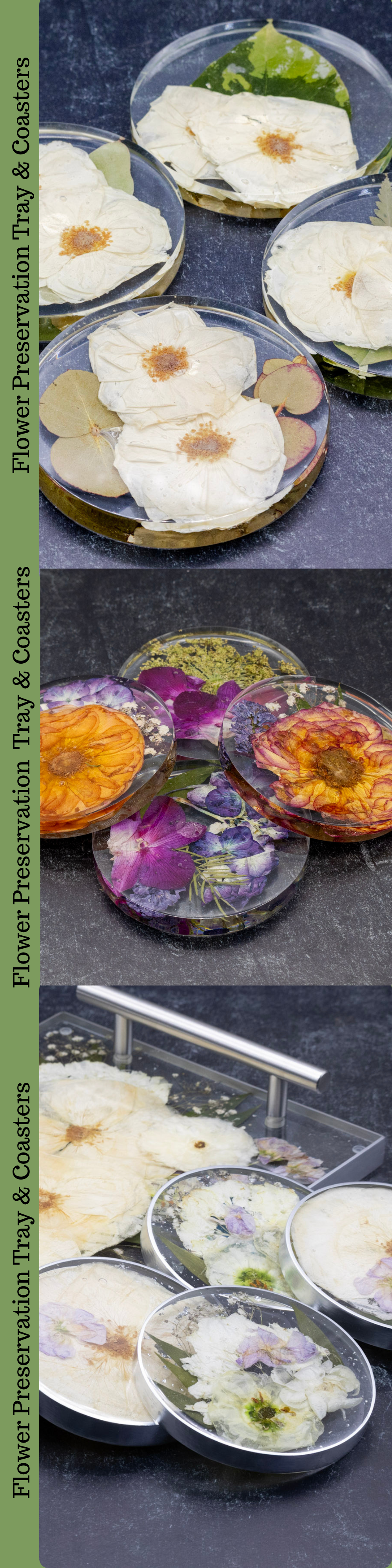 12x8 Tray & Round Coaster Bundle