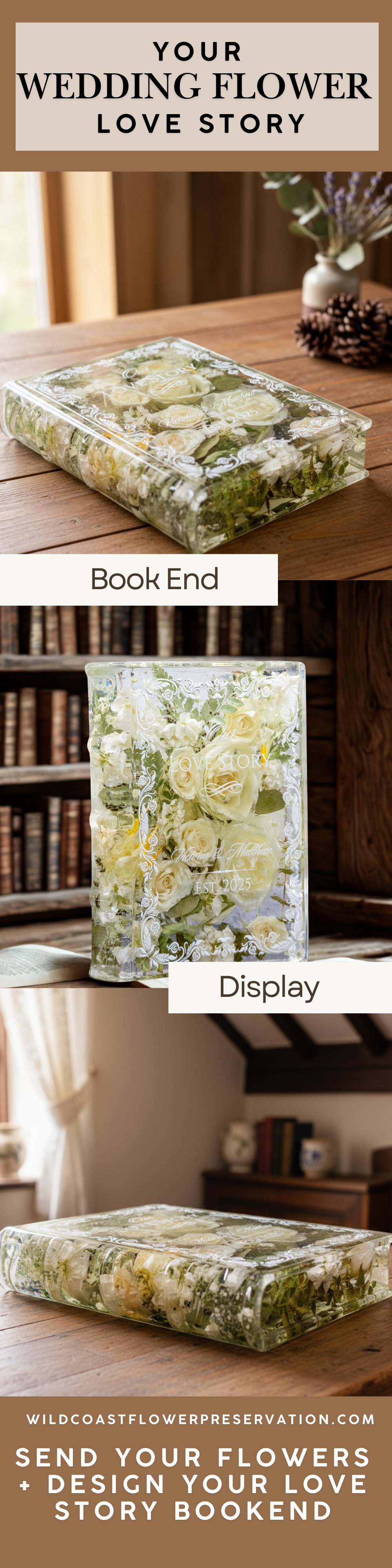 Personalized Wedding Book Block
