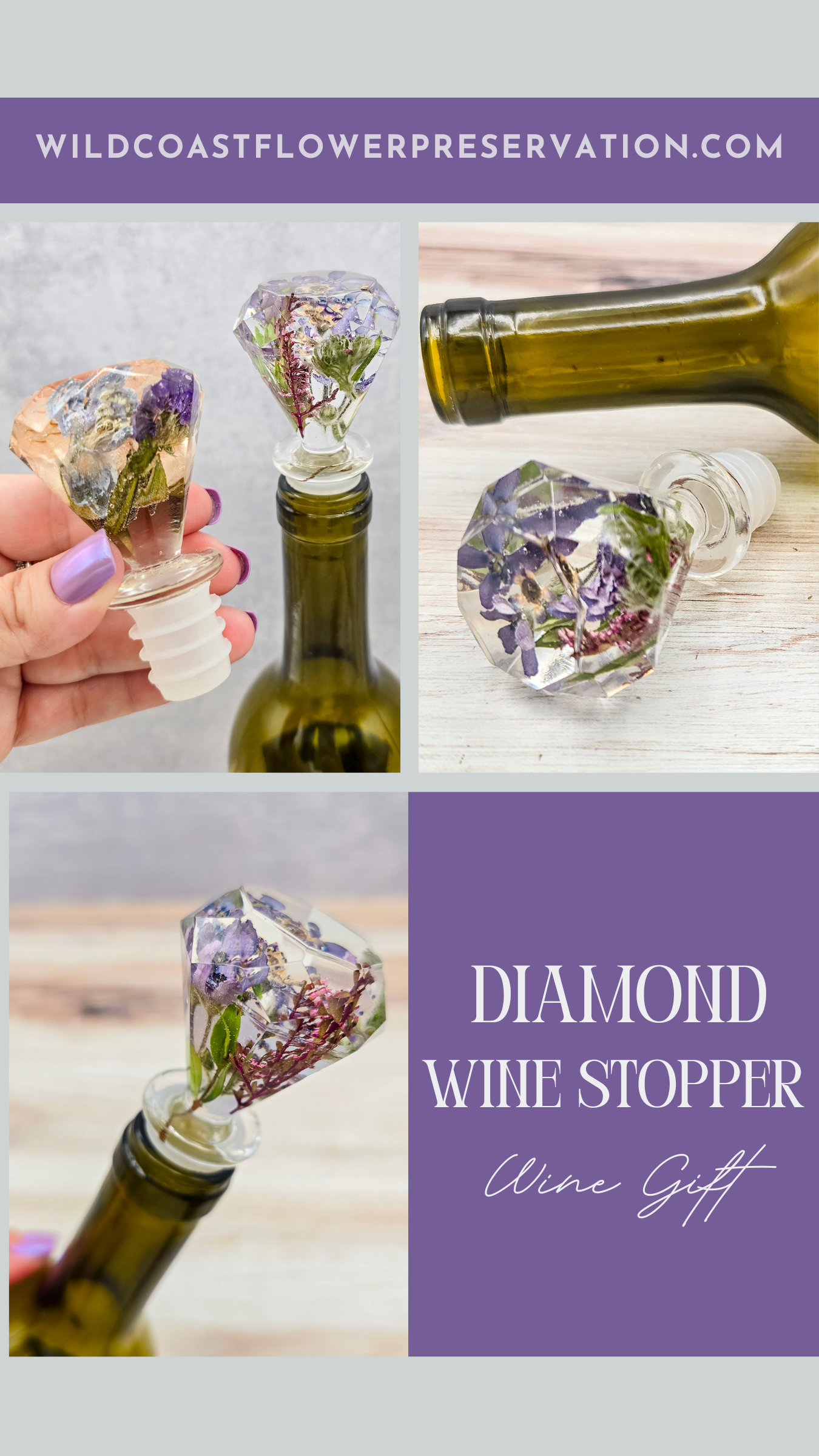 Diamond Bottle Stopper