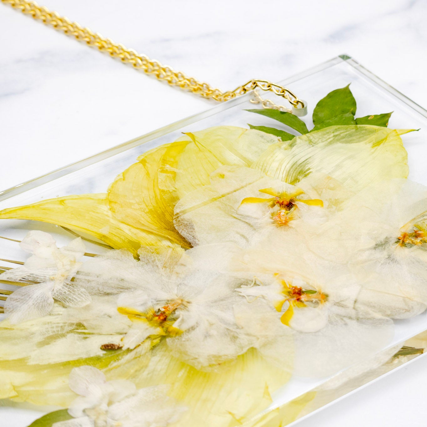 12x8 Pressed Flower Hanging Frame with Chain