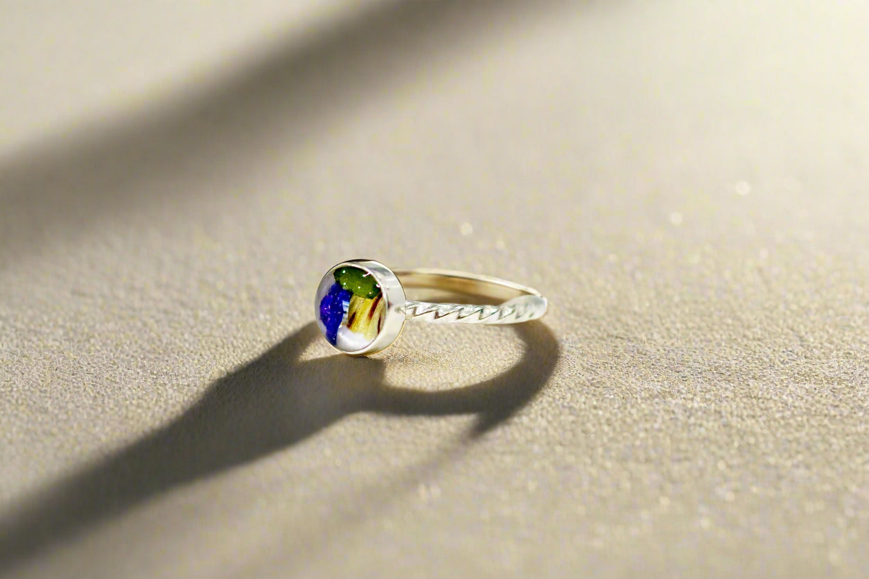 Bouquet Preservation Silver Ring Wedding Bouquet Jewelry
