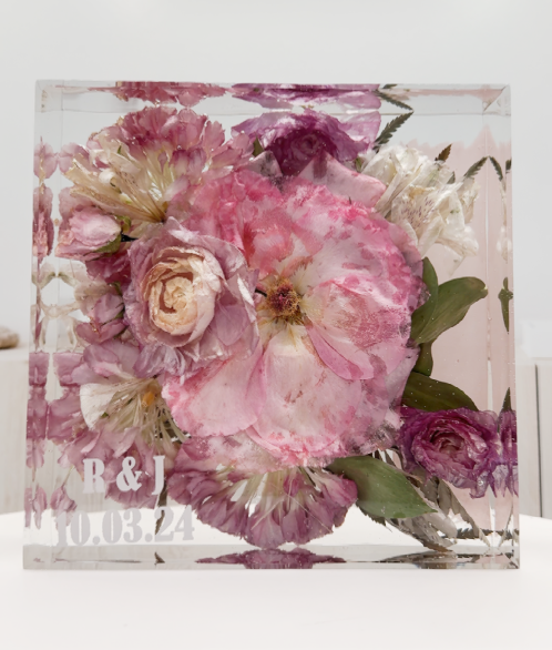 7x7 Preserved Flower Bouquet Block