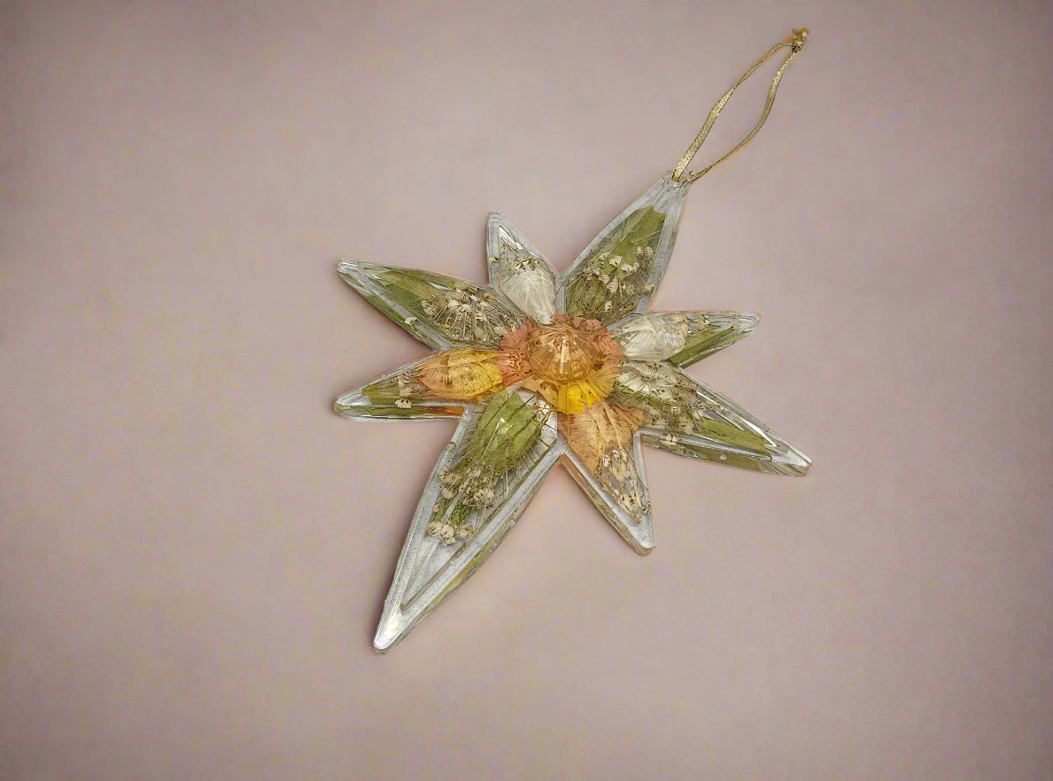 Wedding Flower Preservation Ornament Wedding Flower Ornament Wedding Bouquet Preservation Star Dried Flower Ornament Preserved Flower Gift