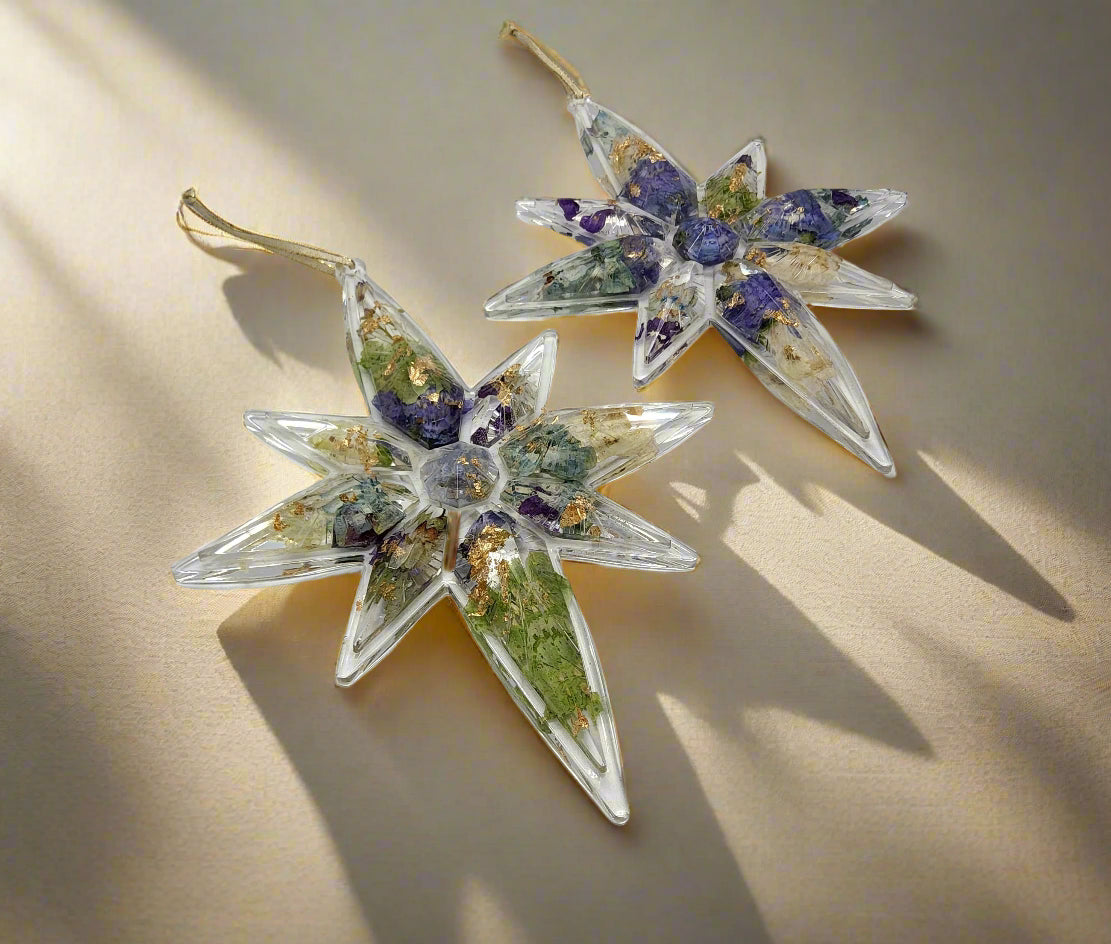Wedding Flower Preservation Ornament Wedding Flower Ornament Wedding Bouquet Preservation Star Dried Flower Ornament Preserved Flower Gift
