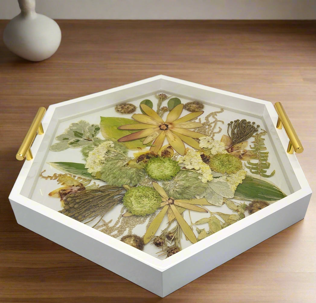 Wedding flower preservation serving tray