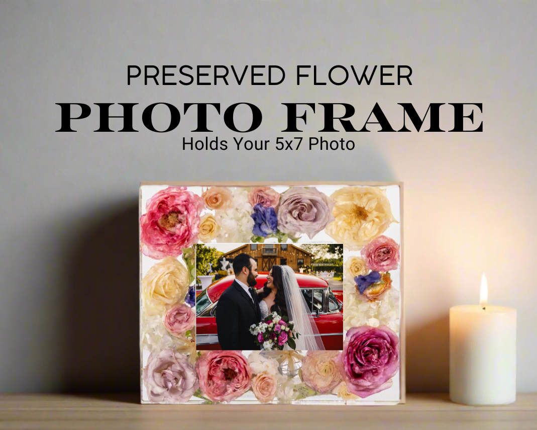 5x7 Preserved Flower Photo Frame