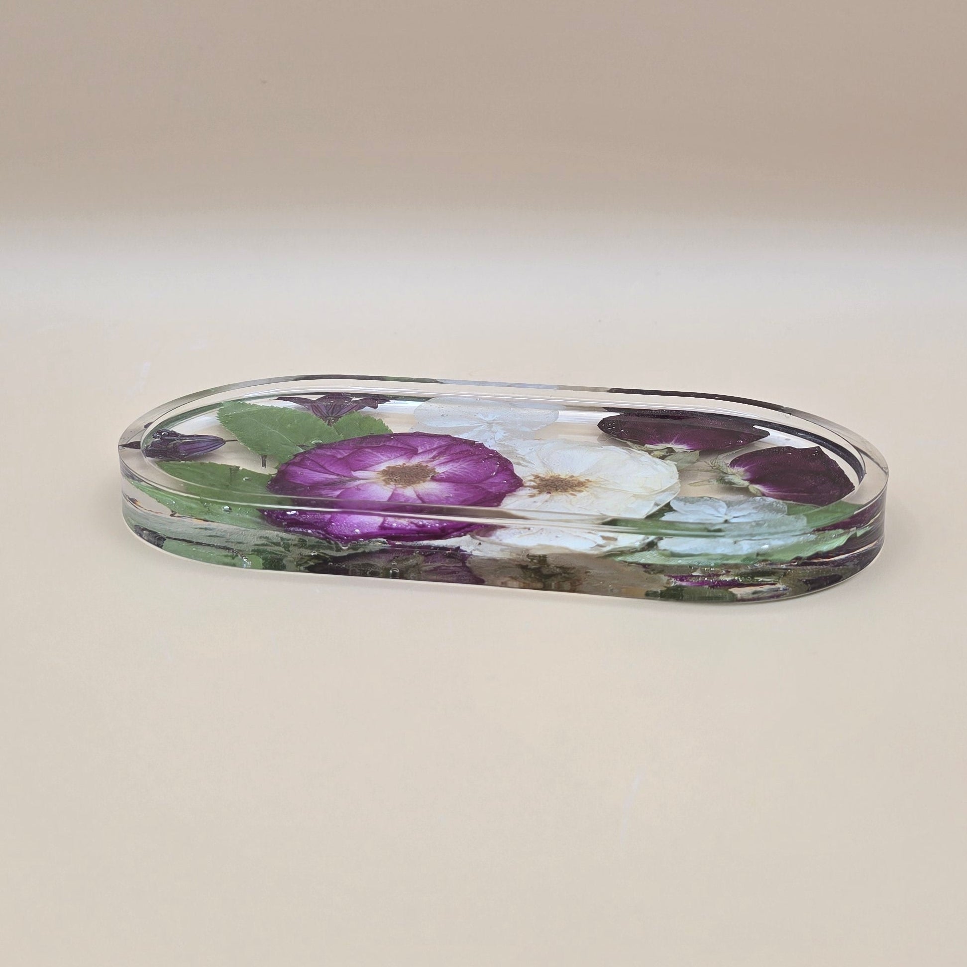 Preserved rose ring dish oval flower preservation