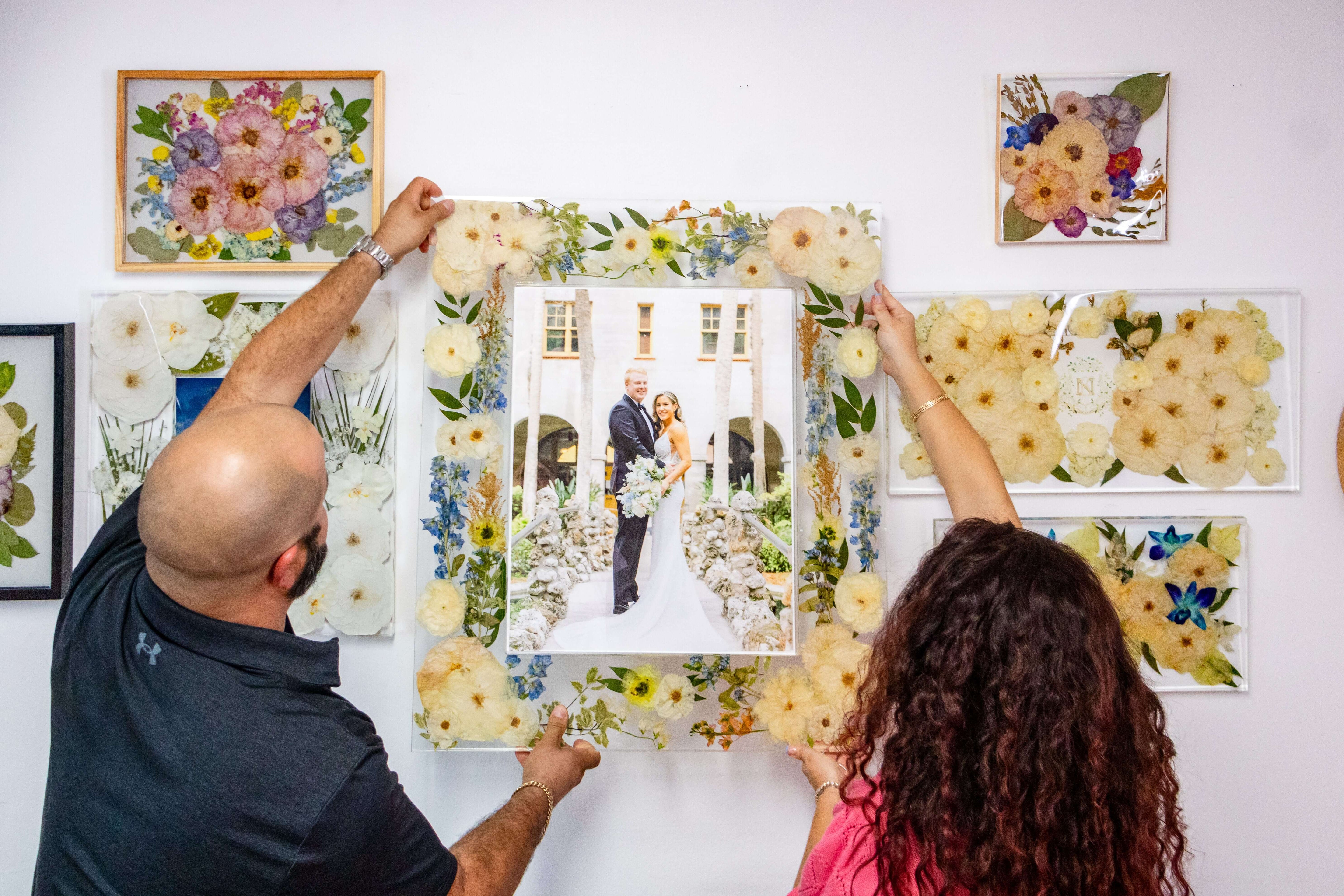 Wedding Bouquet Preservation Resin Picture Frame Pressed Flower Preservation