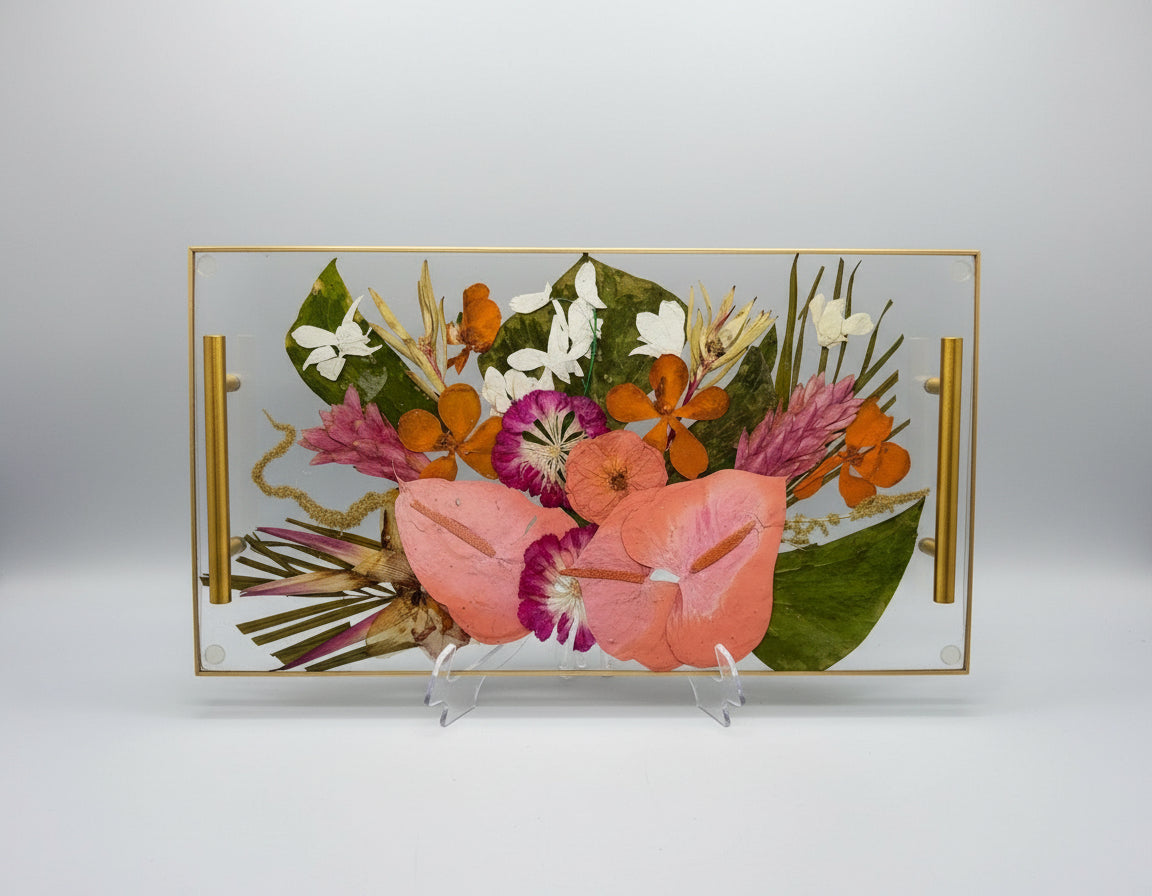 Tropical Wedding Bouquet Preservation with Color Correction