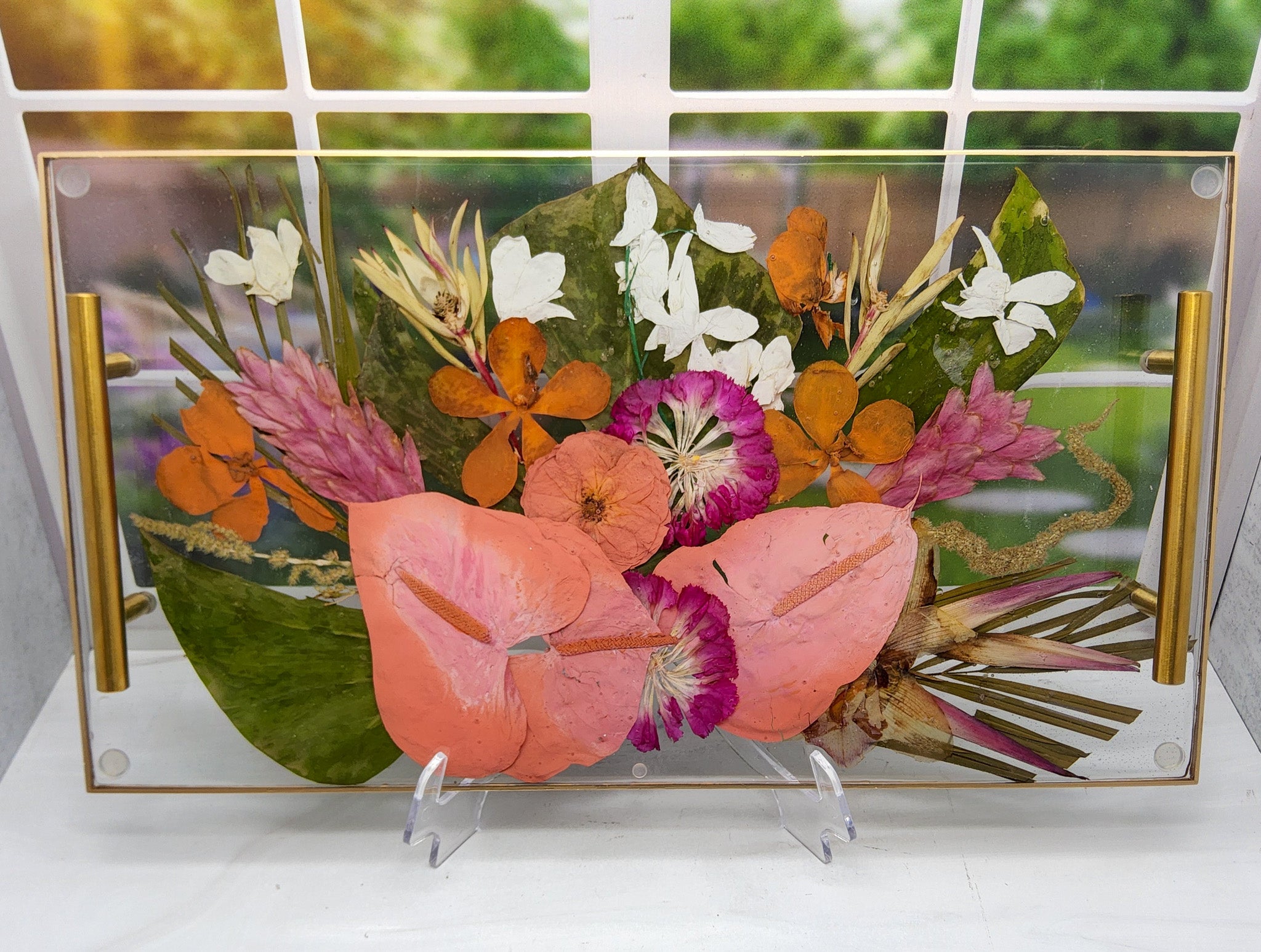 Tropical Wedding Bouquet Preservation with Color Correction