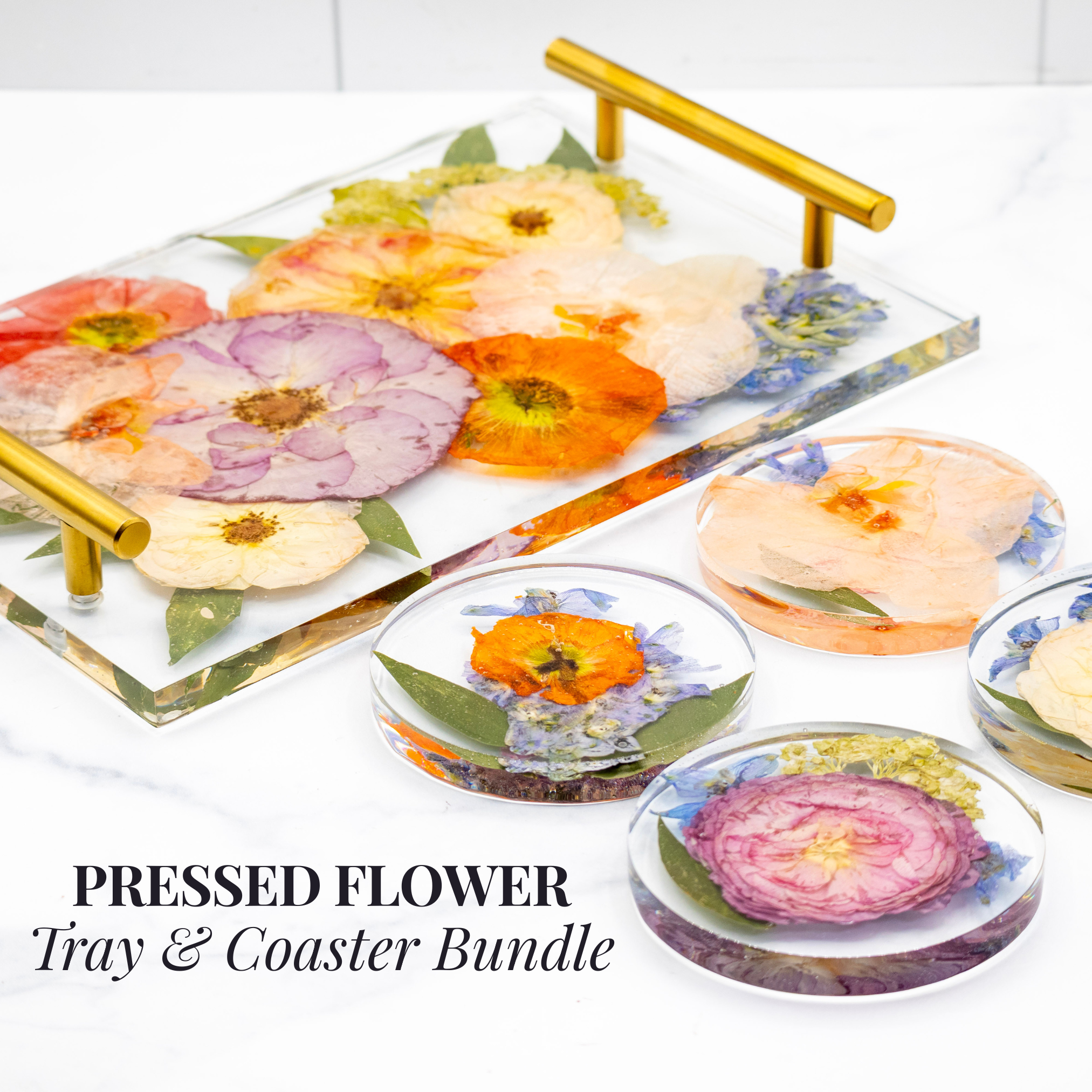 12x8 Tray & Round Coaster Bundle