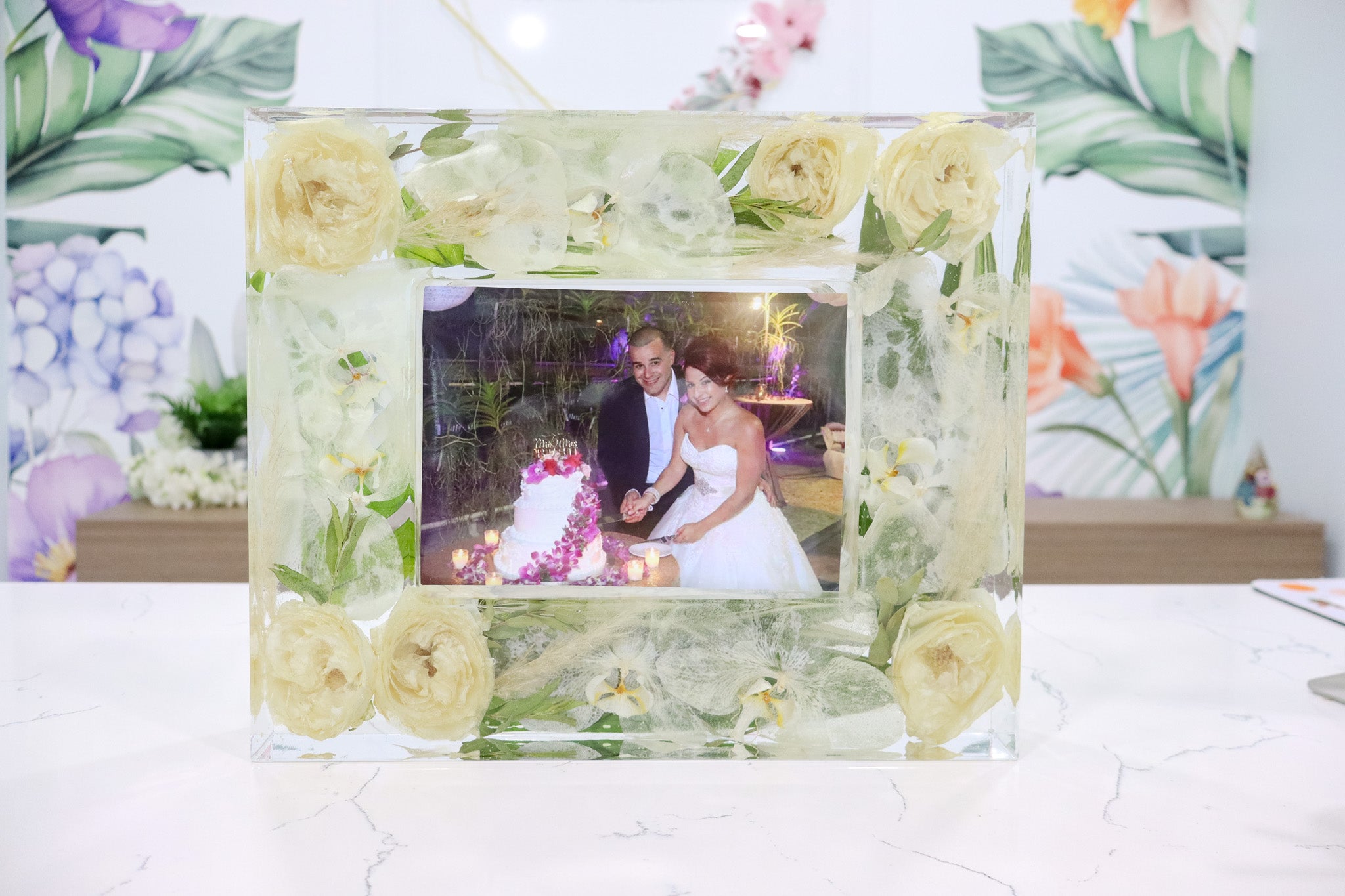 Preserved flower Picture Frame 