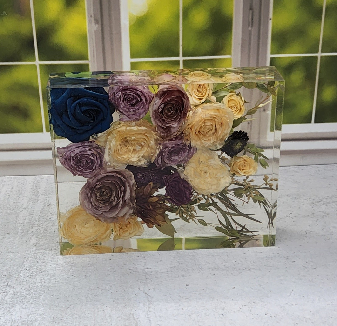 8x10 Preserved Flower Bouquet Block