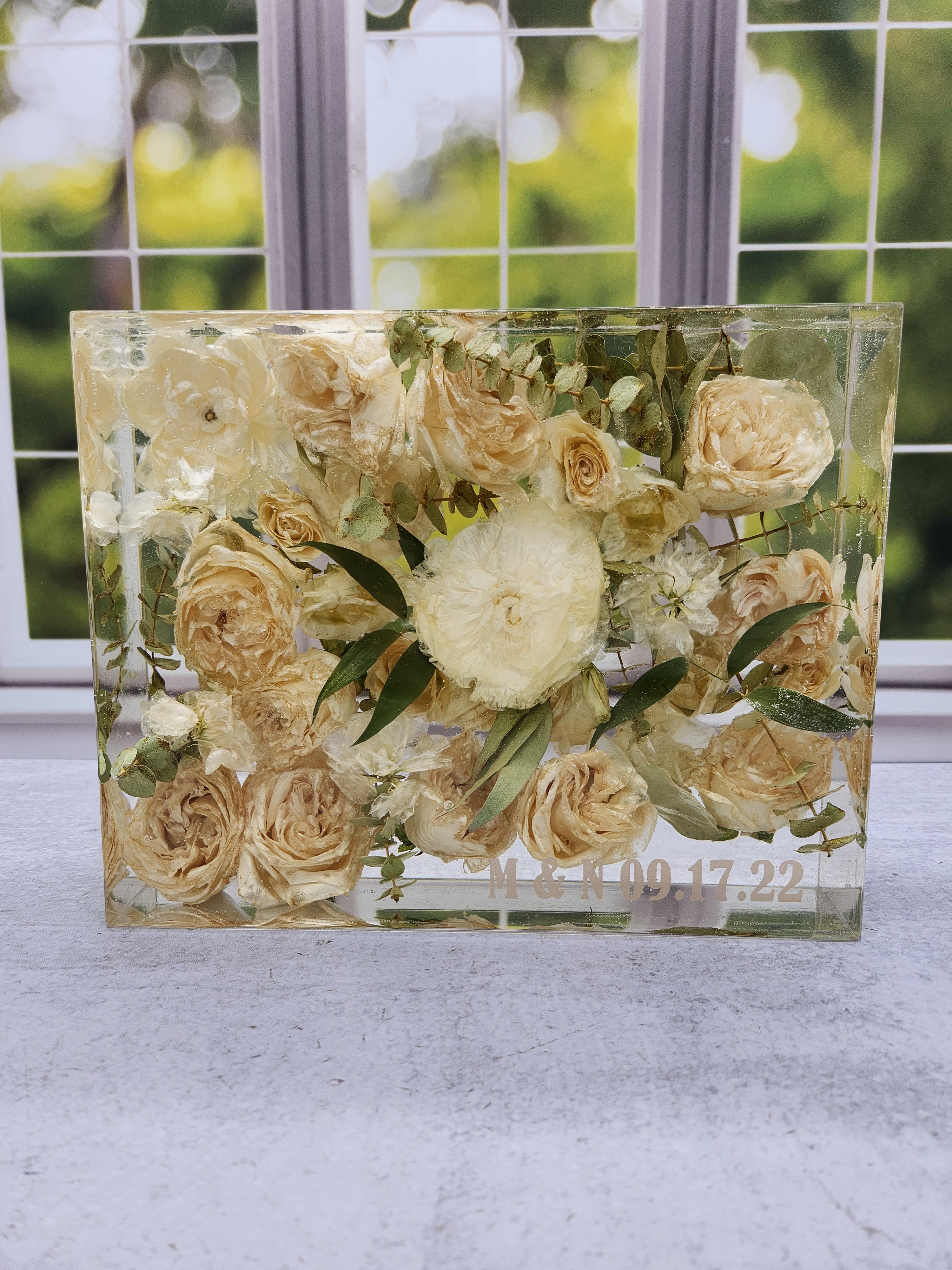 8x10 Preserved Flower Bouquet Block
