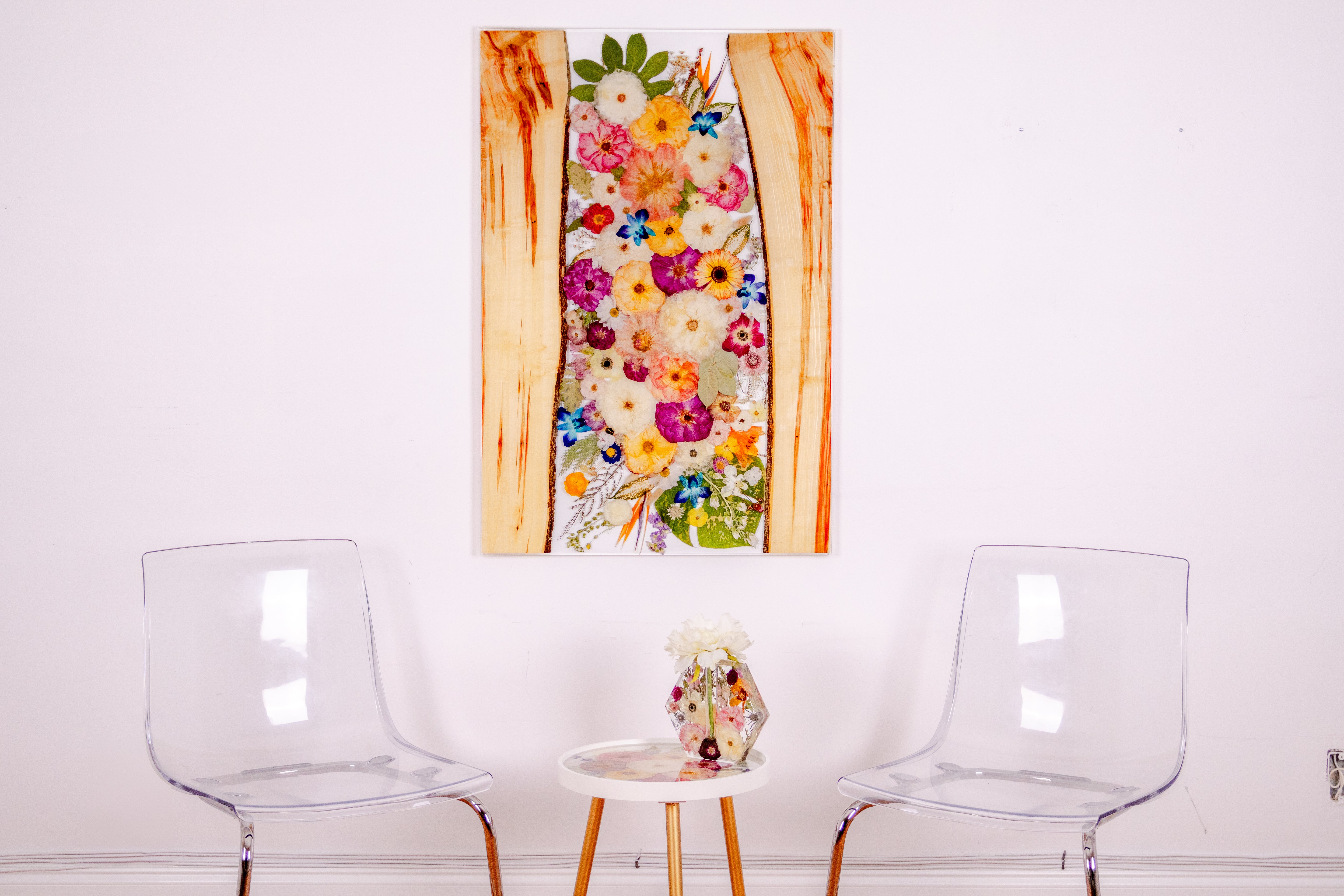 40x27 Live Edge Wall Art | Floating Frame