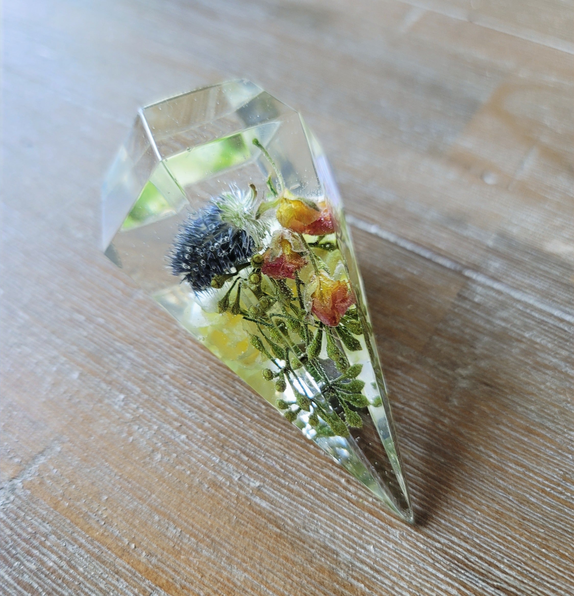 Small Preserved Flower Ring Holder