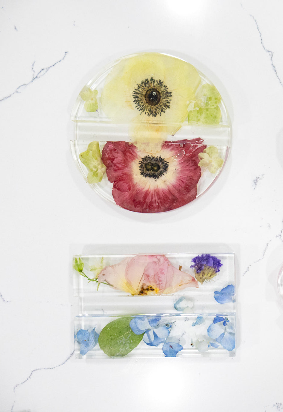 Pressed Flower Business Card Holder
