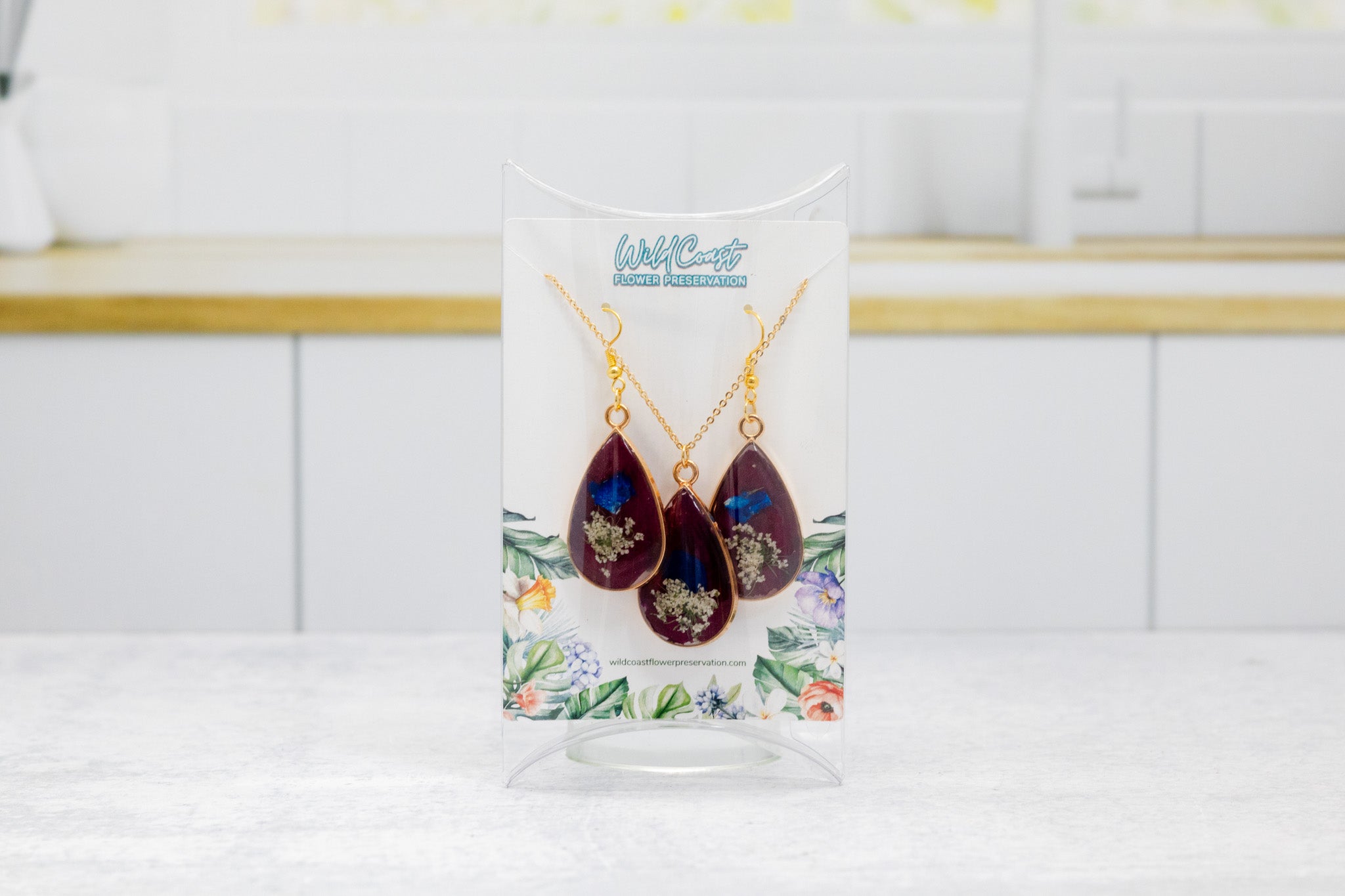 Customized Floral Pendant Necklace | Funeral Flower Preservation | Bridal Bouquet | Wedding Flowers | Preserve Your Flowers Forever