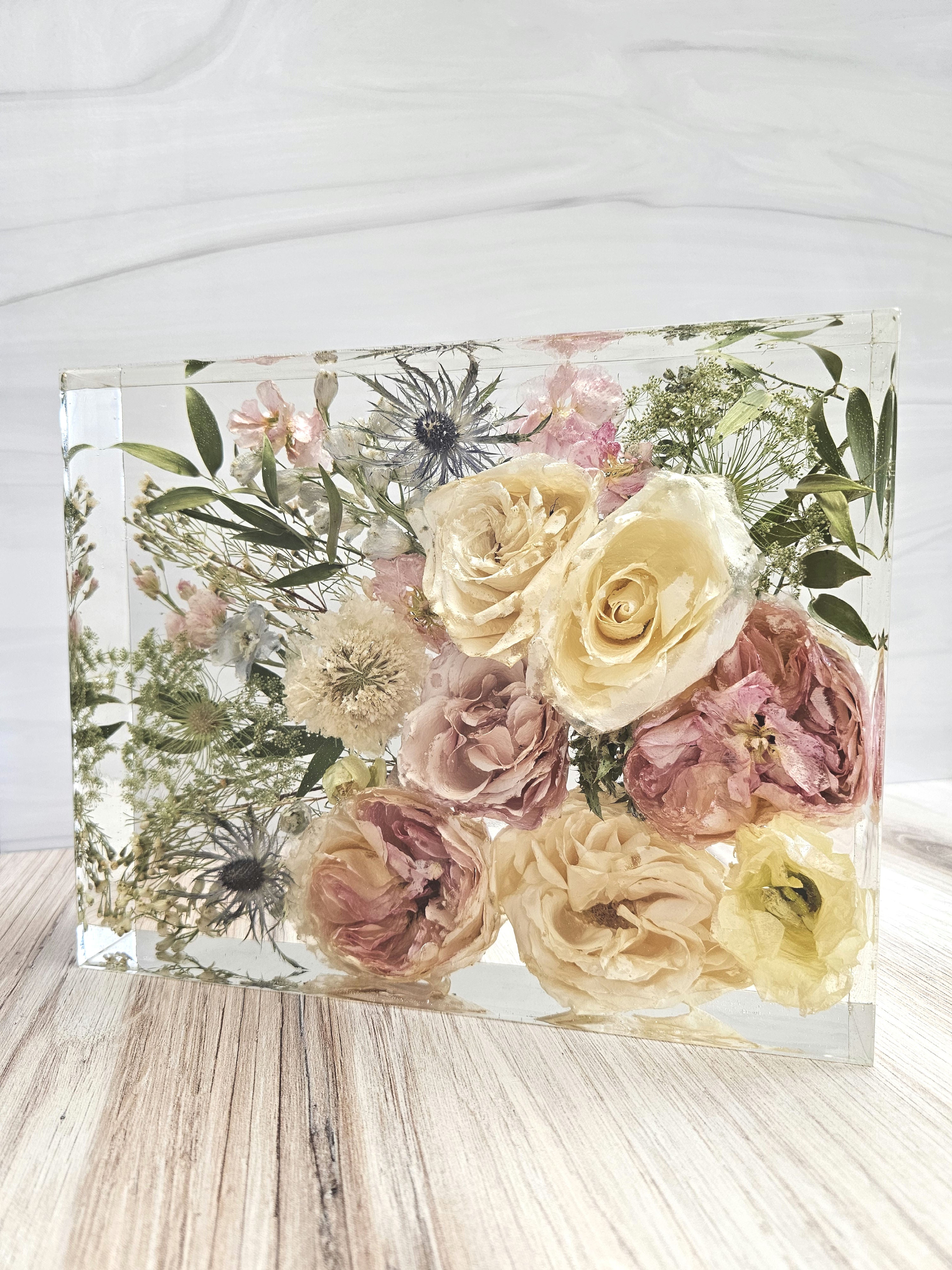 8x10 Preserved Flower Bouquet Block