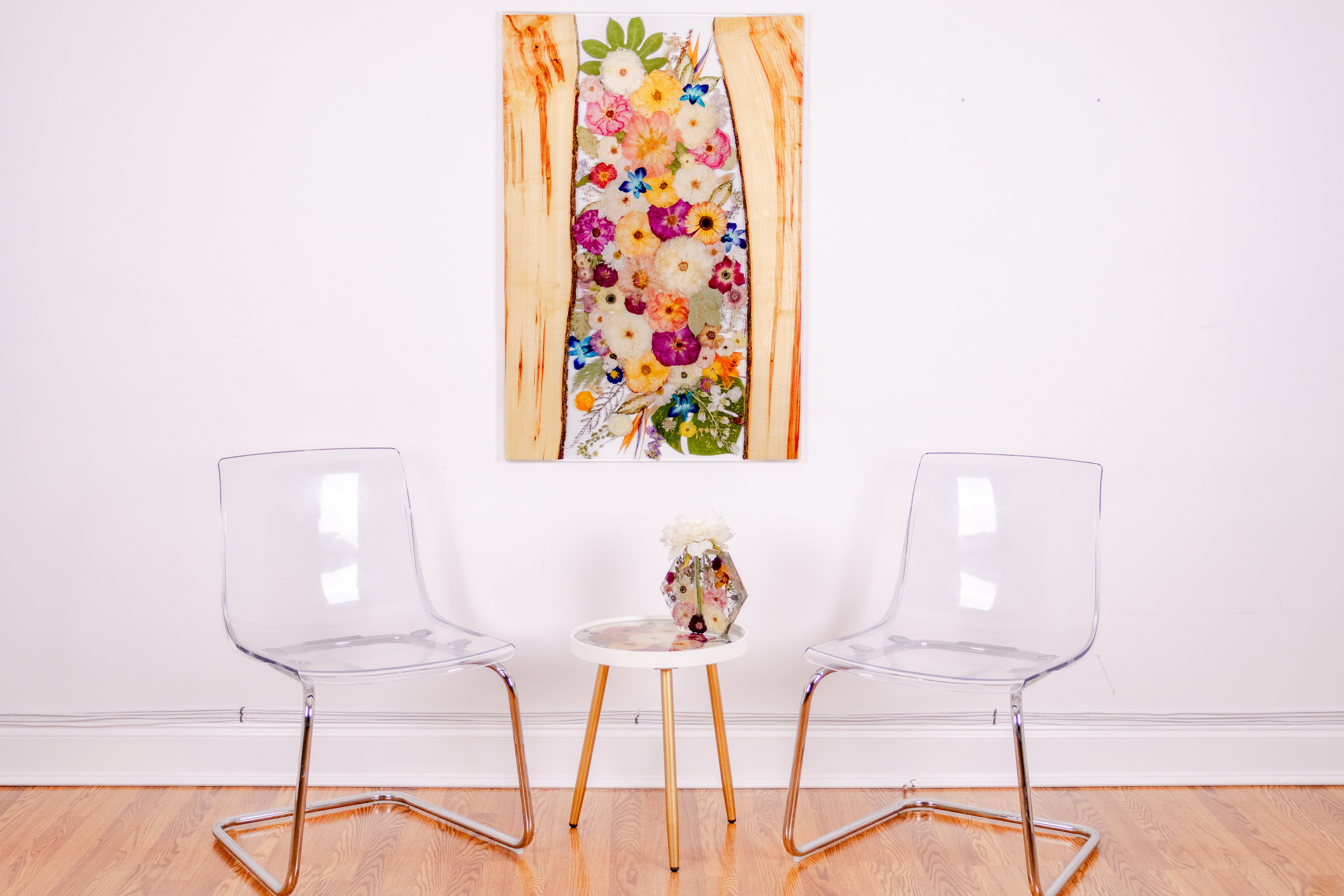 40x27 Live Edge Wall Art | Floating Frame