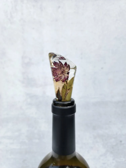 Slanted Flower Wine Stopper