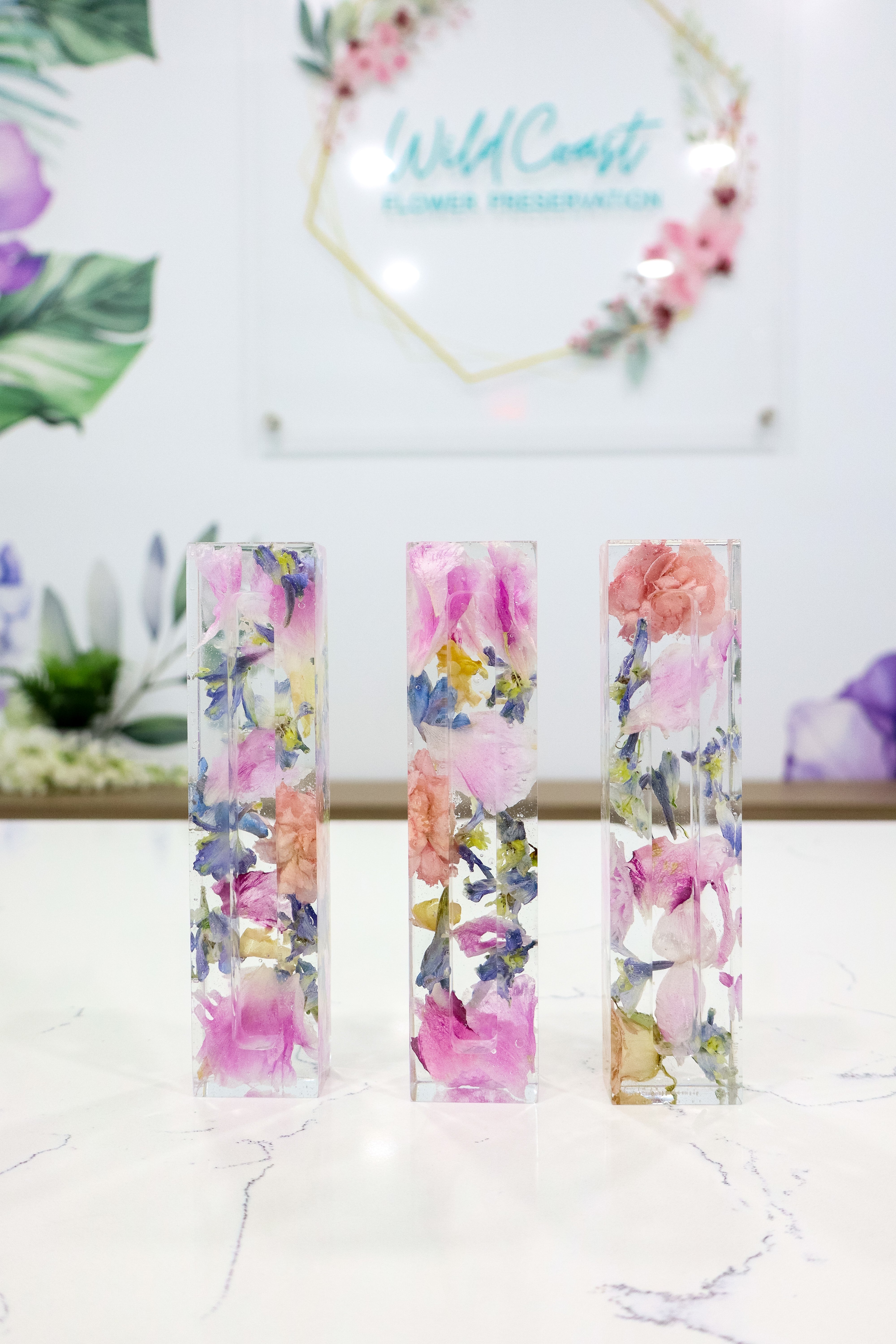 Preserved Flower Mezuzah
