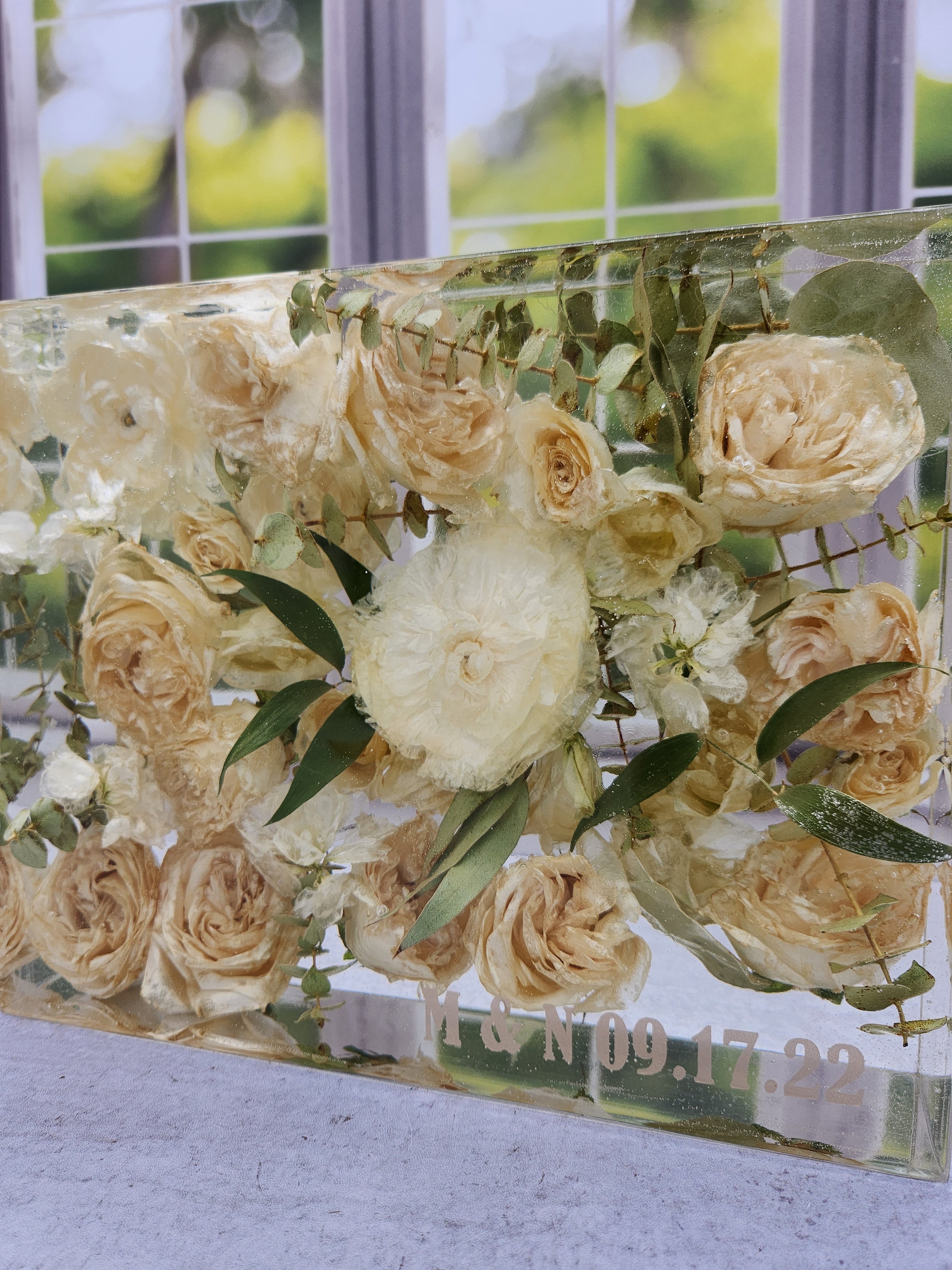 8x10 Preserved Flower Bouquet Block