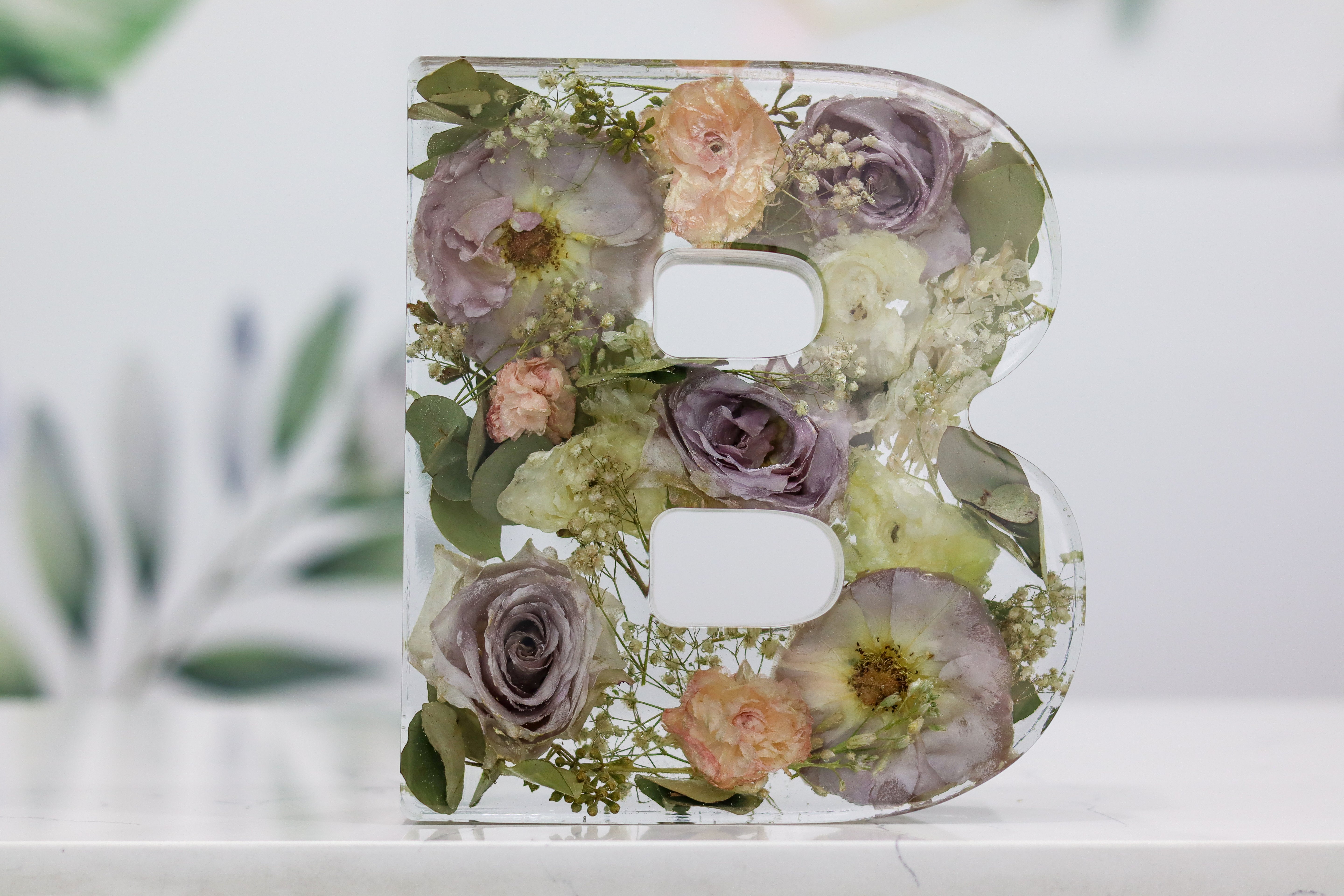 9" Letter Bouquet Block
