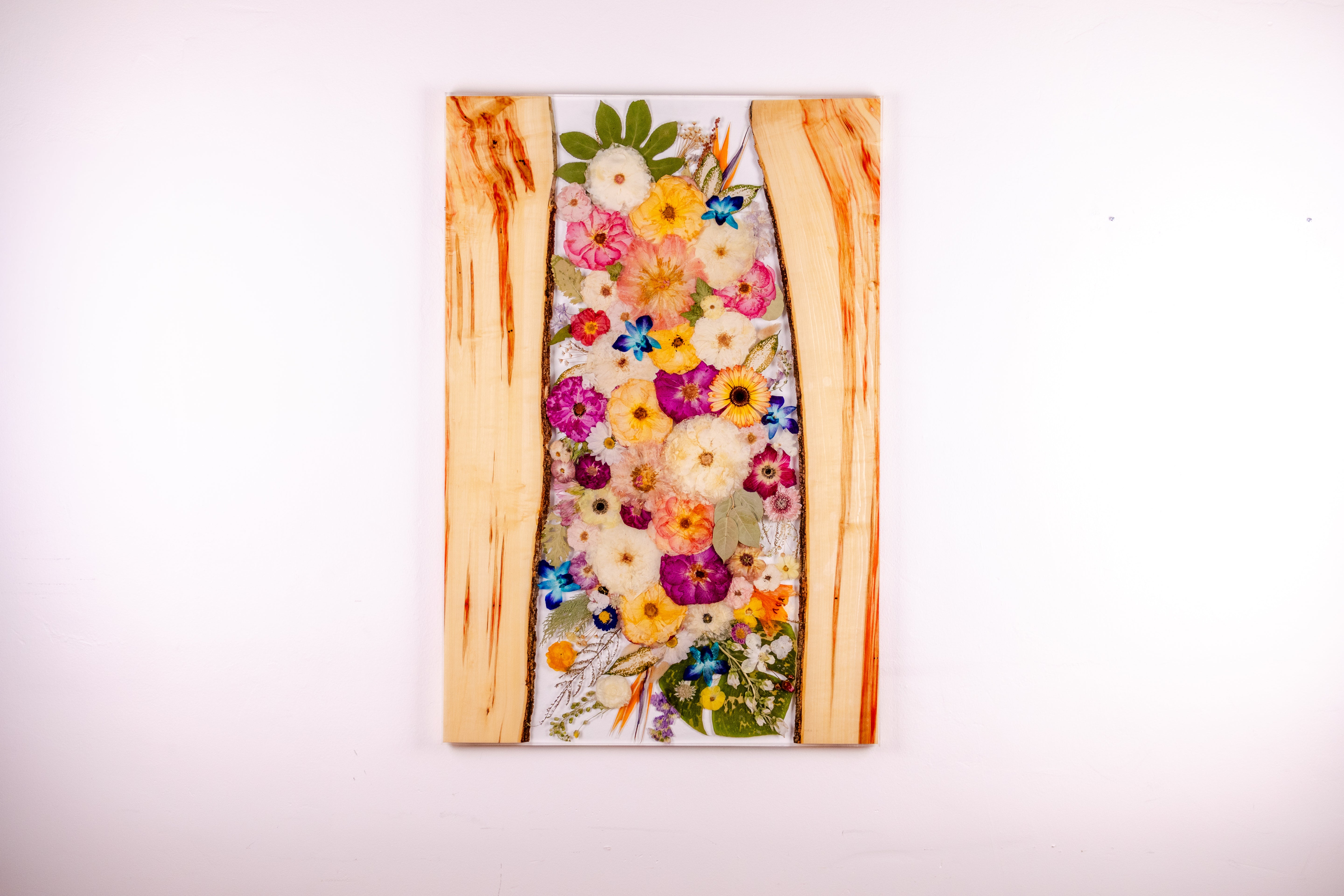 40x27 Live Edge Wall Art | Floating Frame