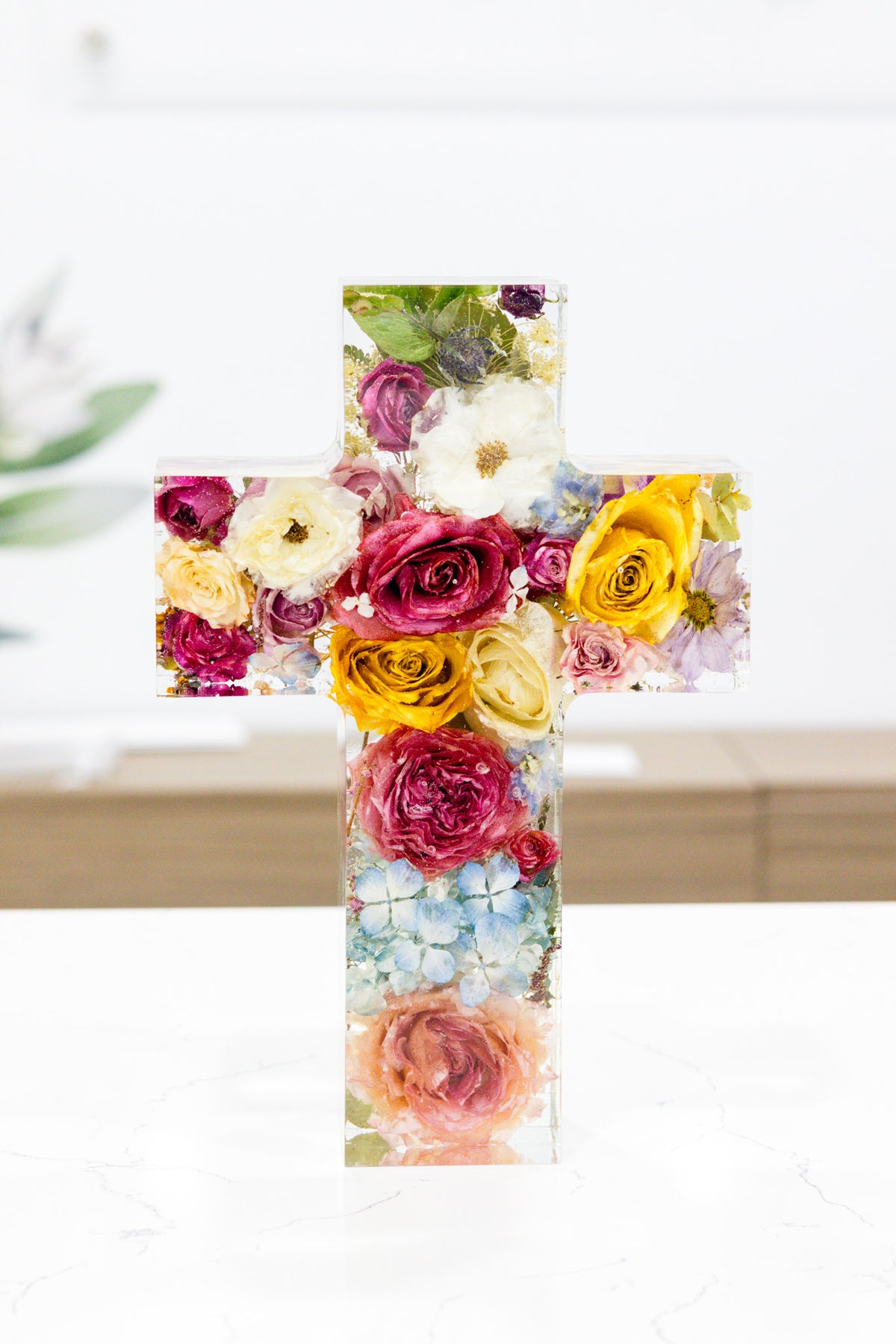 Premade Flower Cross - Ready to Ship