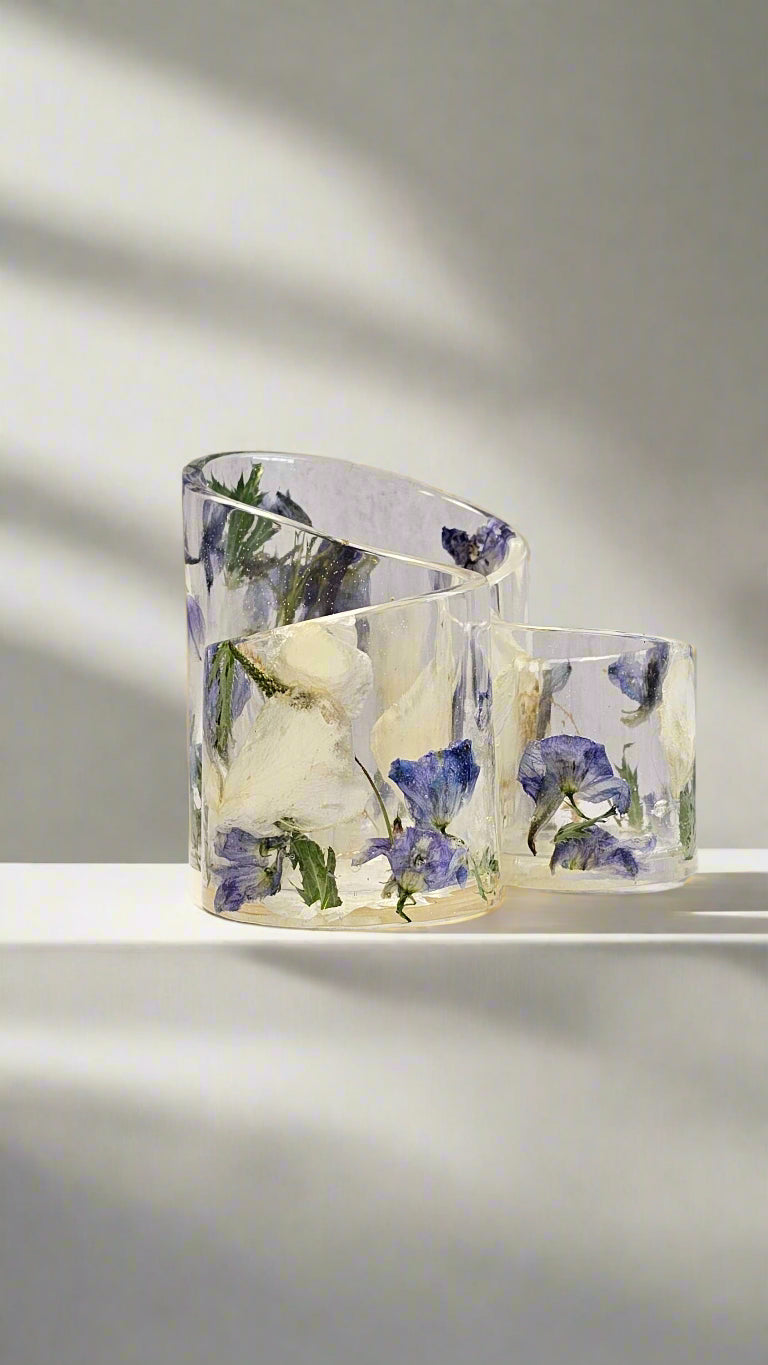 Wedding Bouquet Preservation Makeup Brush Holder Flower Preservation Resin Makeupbrush Holder Preserved Wedding Flower Resin Pencil Holder