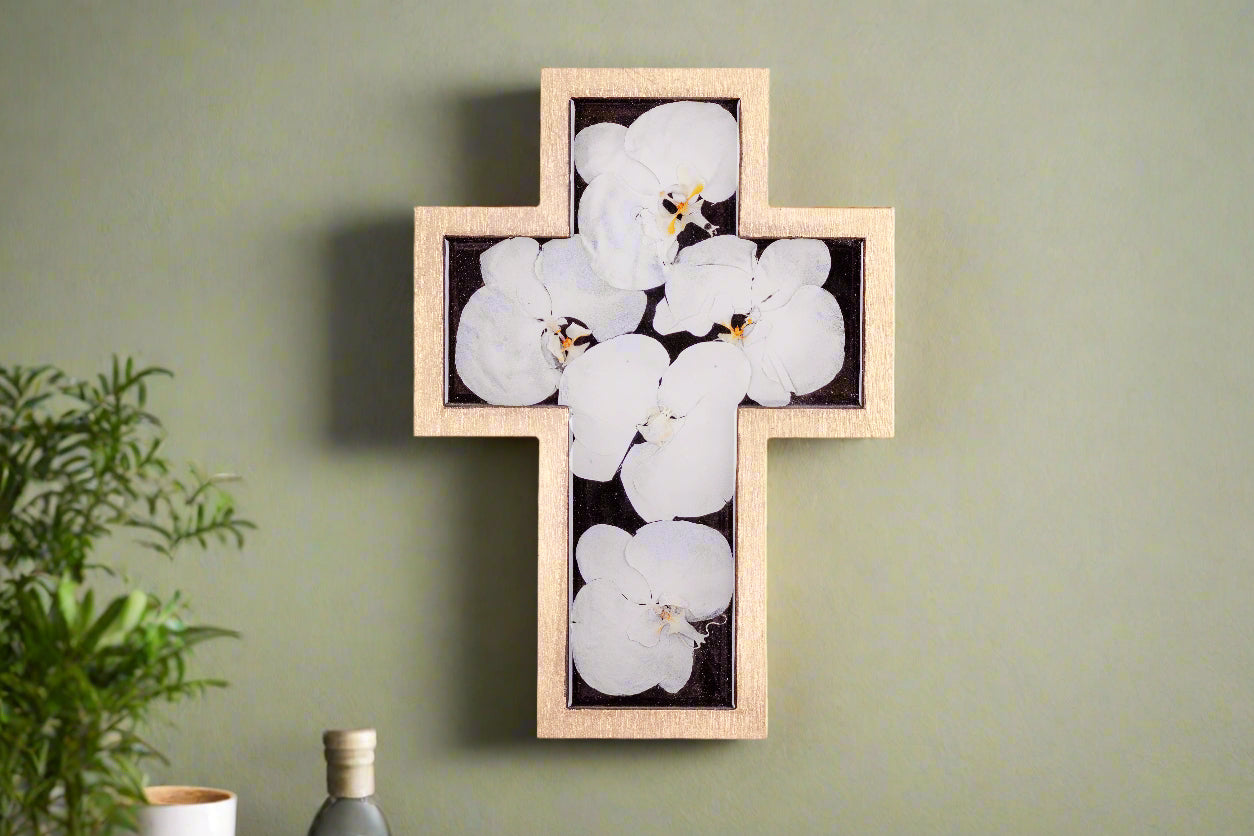 Wedding Bouquet Preservation Cross Pressed Flower Cross Wedding Pressed Flower Frame Wedding Keepsake Resin Preservation Floating Frame Gift