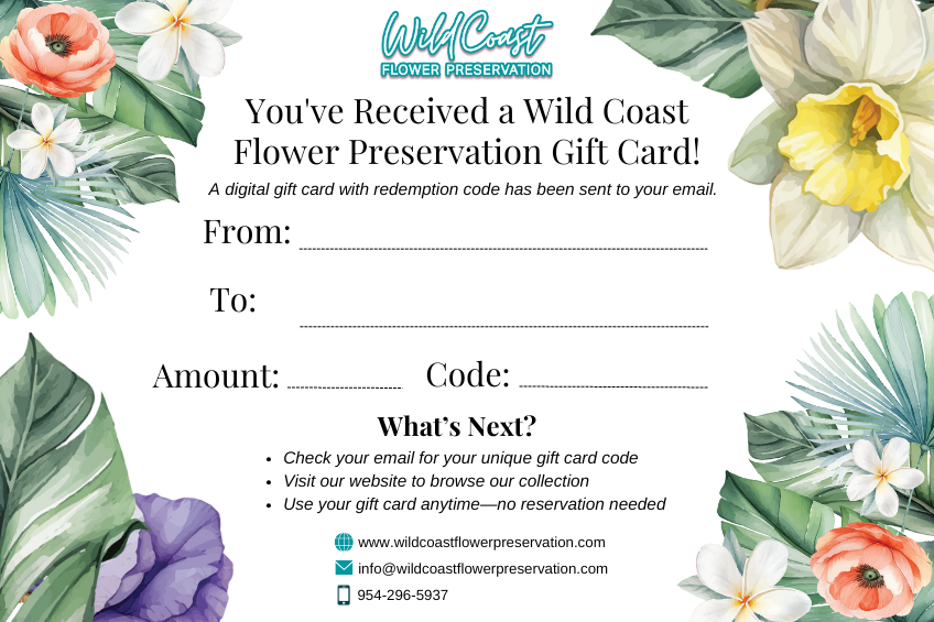 Flower Preservation Gift Card