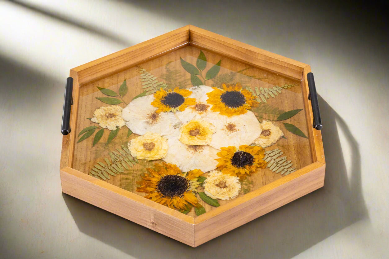 Bouquet Preservation Ottoman Tray 
