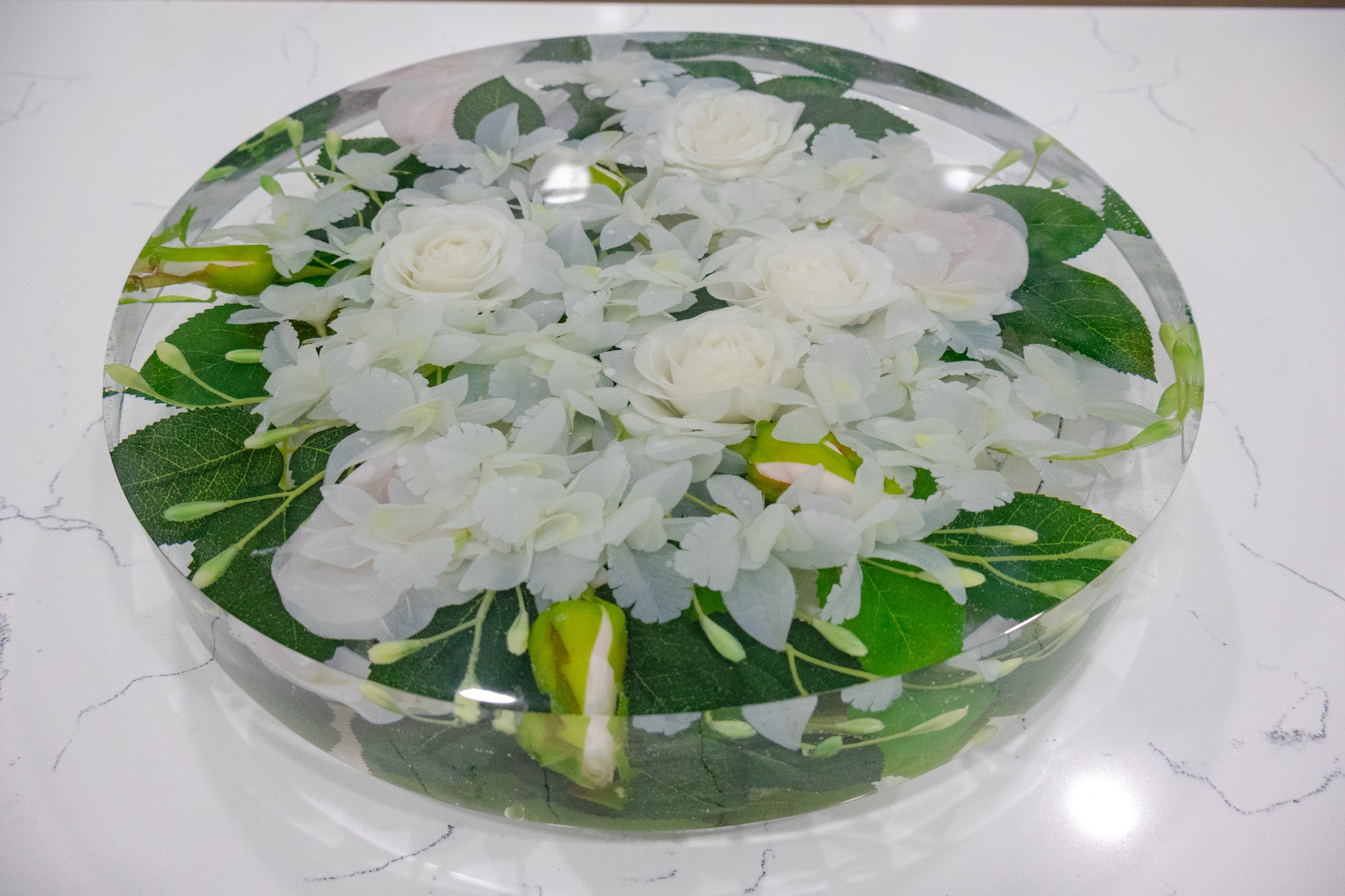 Preserved Flower Lazy Susan