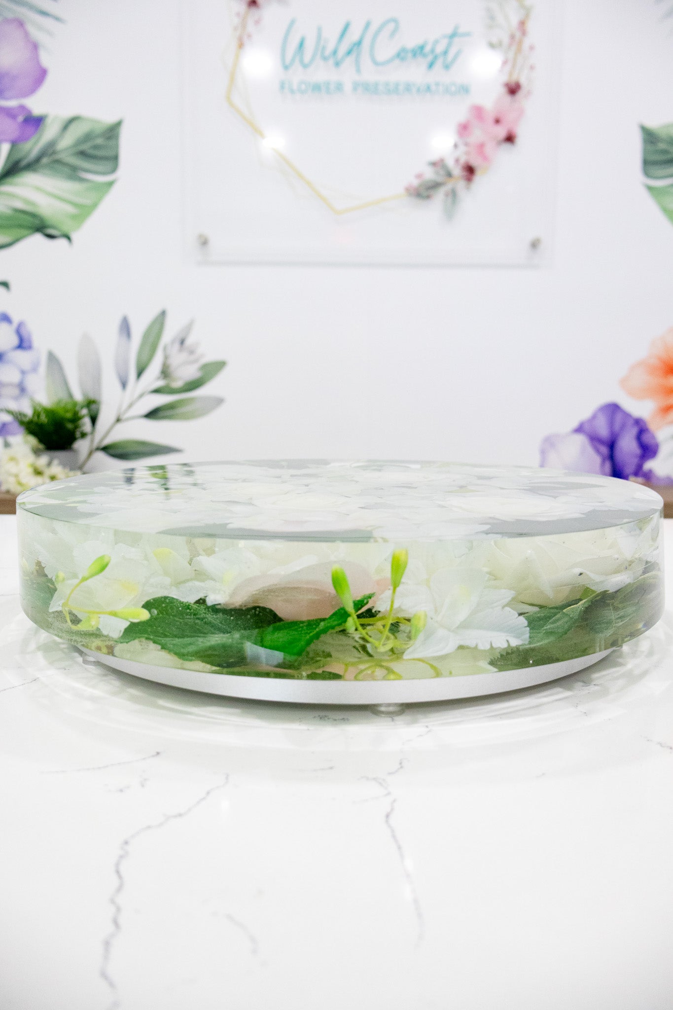 Preserved Flower Lazy Susan