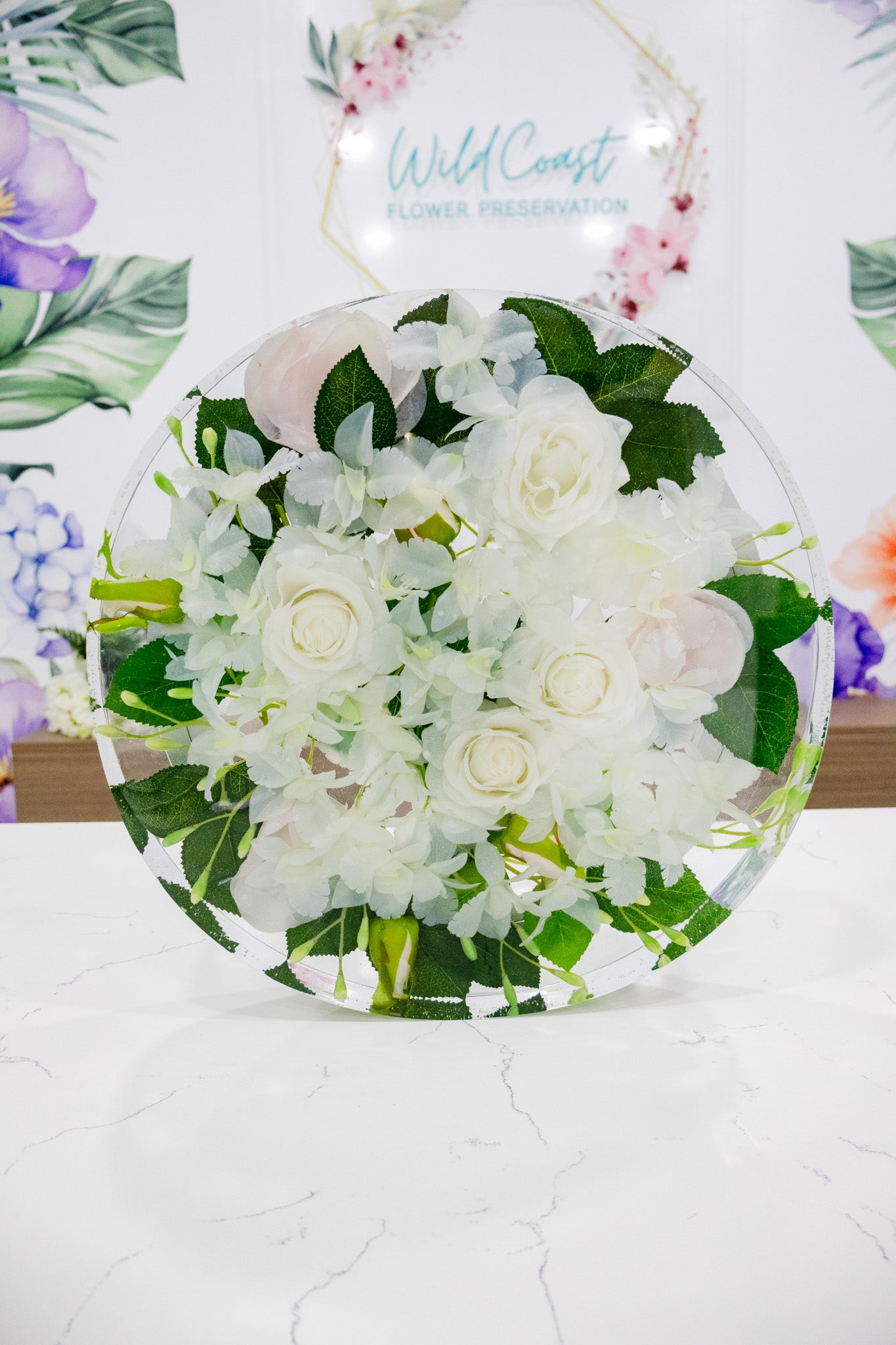 Preserved Flower Lazy Susan