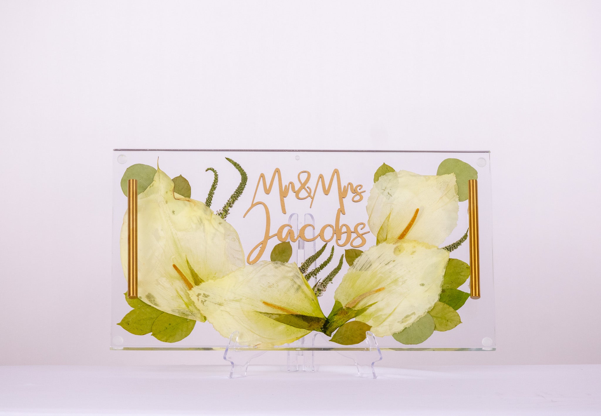 18x10 Pressed Flower Serving Tray