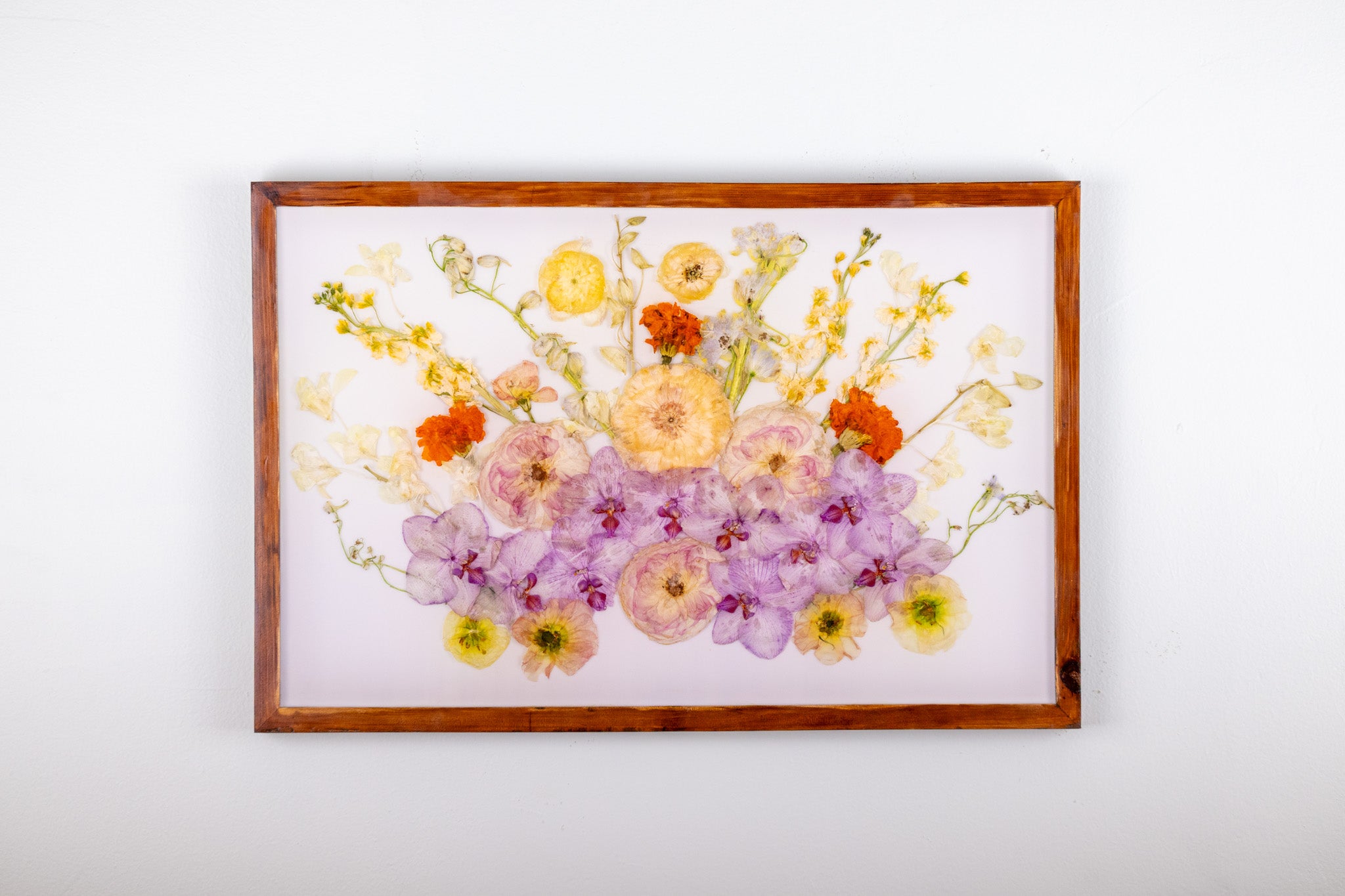 23x15 Pressed Flower Frame Wood Wall Decor