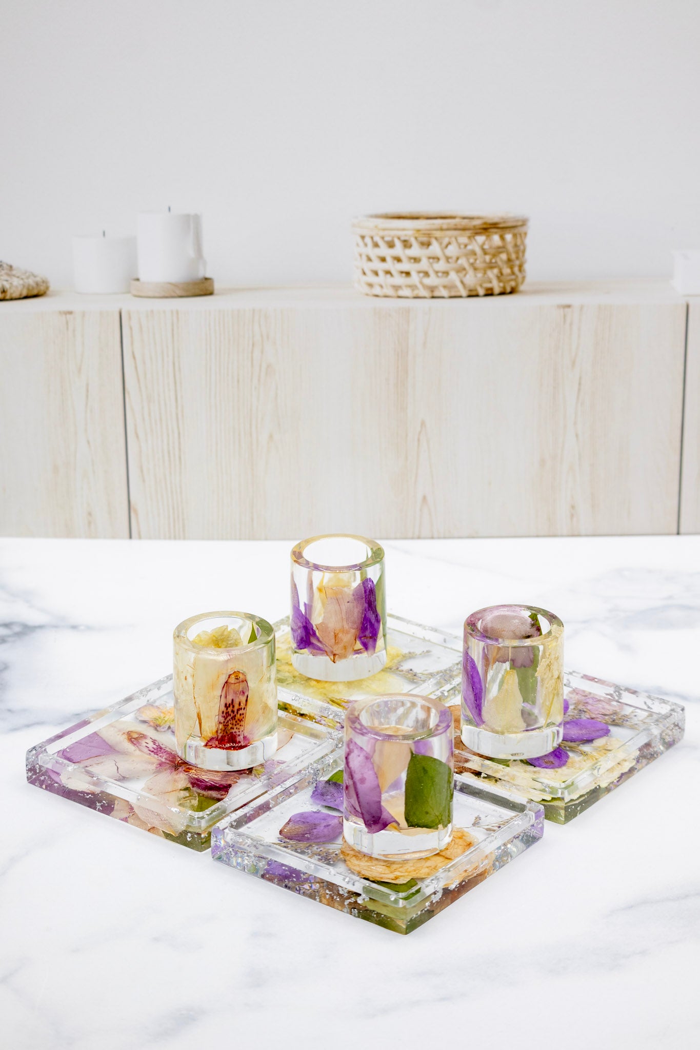 Coaster & Shot glass set