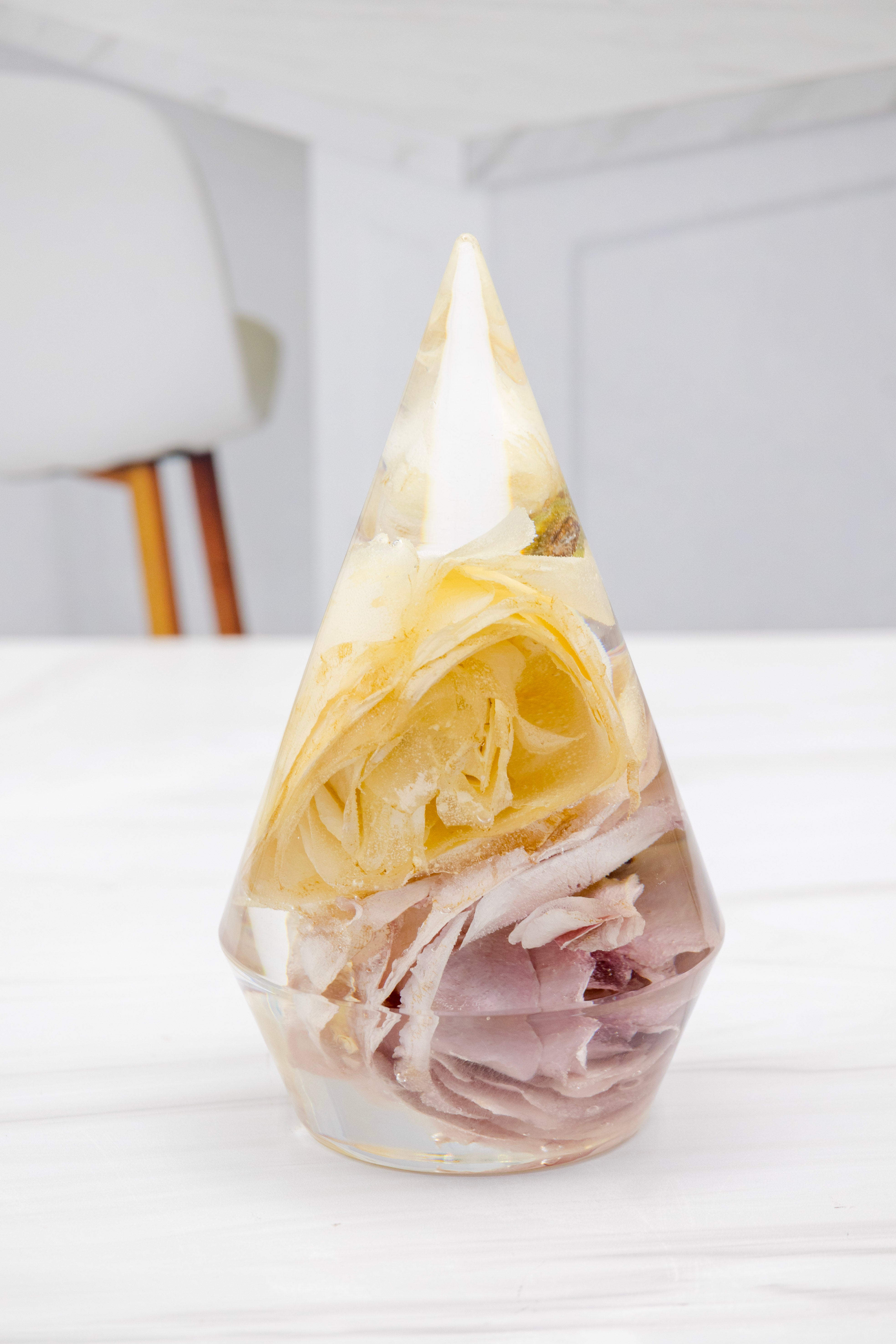 Large Preserved Flower Ring Holder