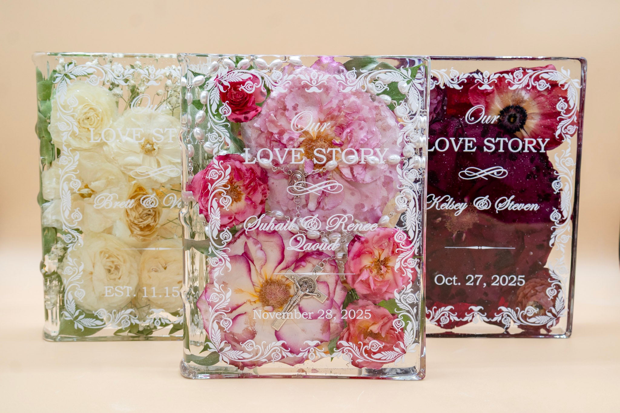 Personalized Wedding Book Block