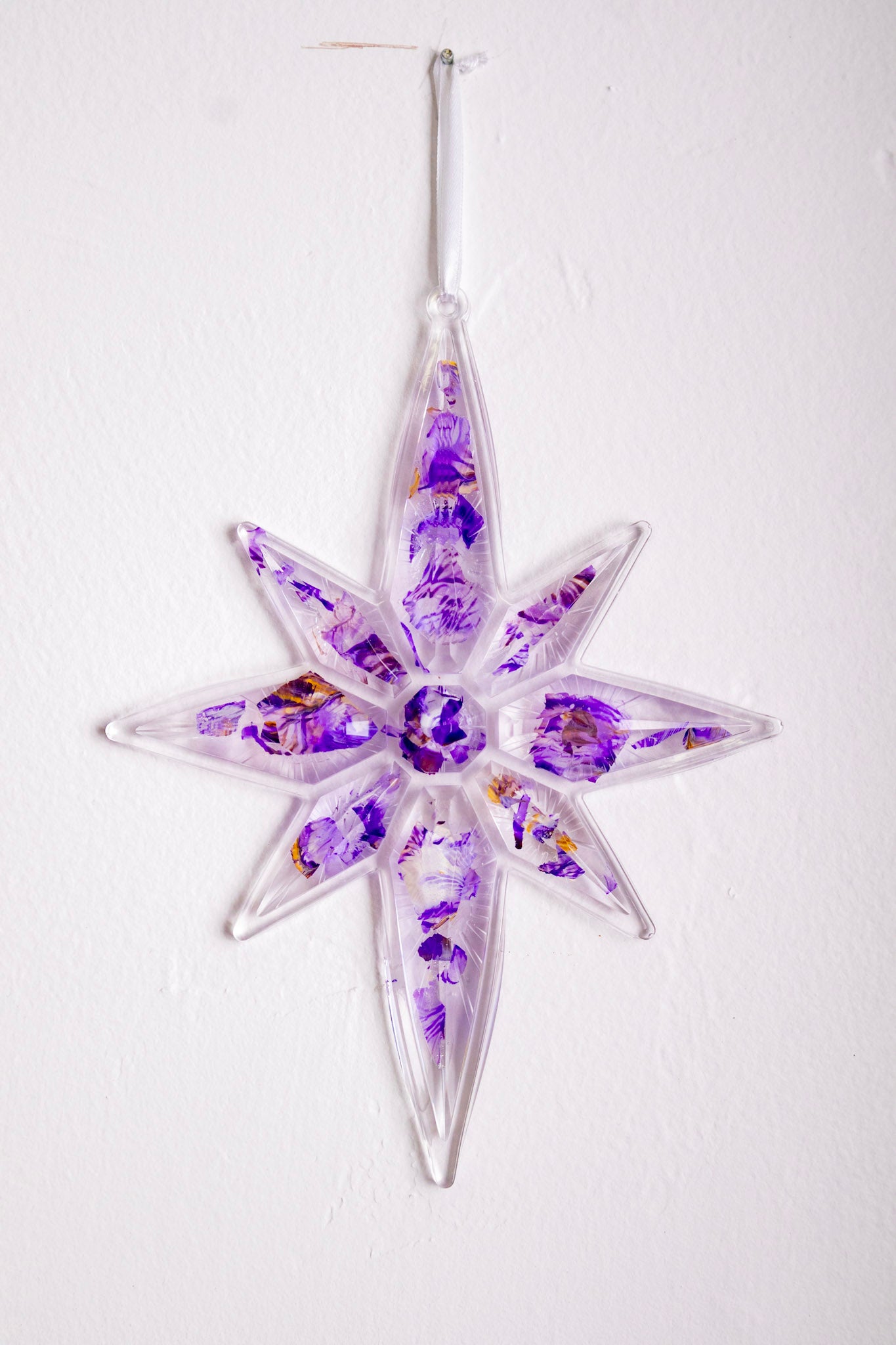 Pressed Flower Star Ornament
