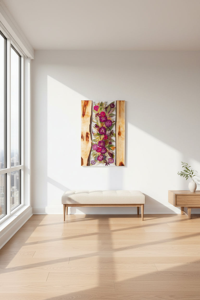 Large Format Flower Preservation Wall Decor 