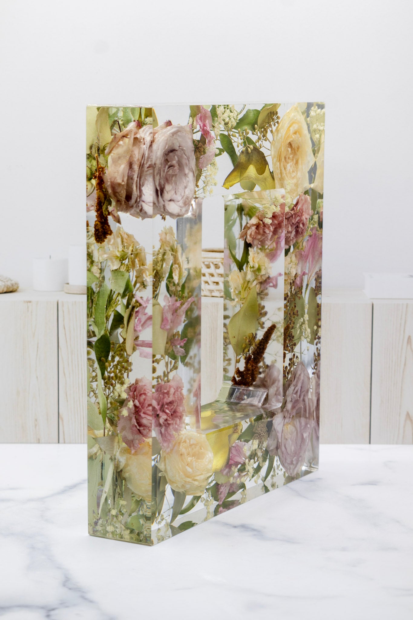 5x7 Preserved Flower Photo Frame