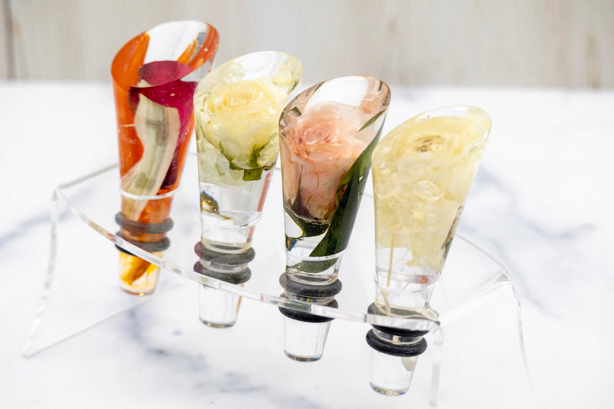 Slanted Flower Wine Stopper