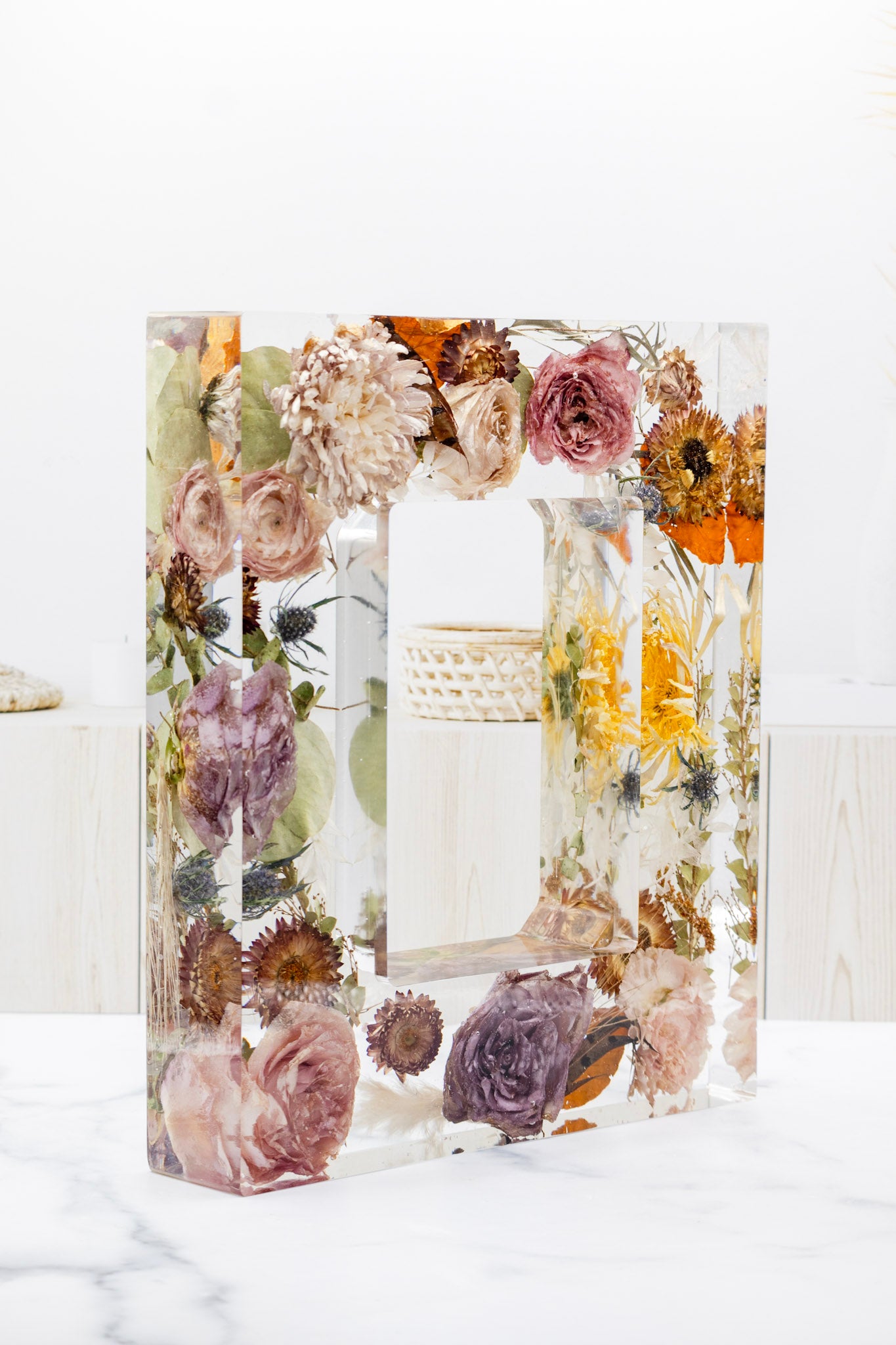 5x7 Preserved Flower Photo Frame