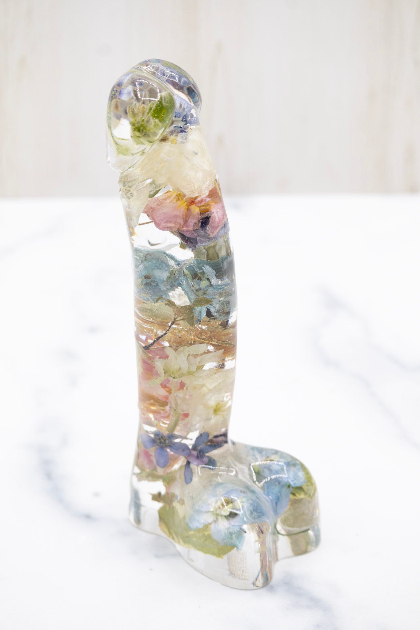 Preserved Flower Resin Dildo Peen